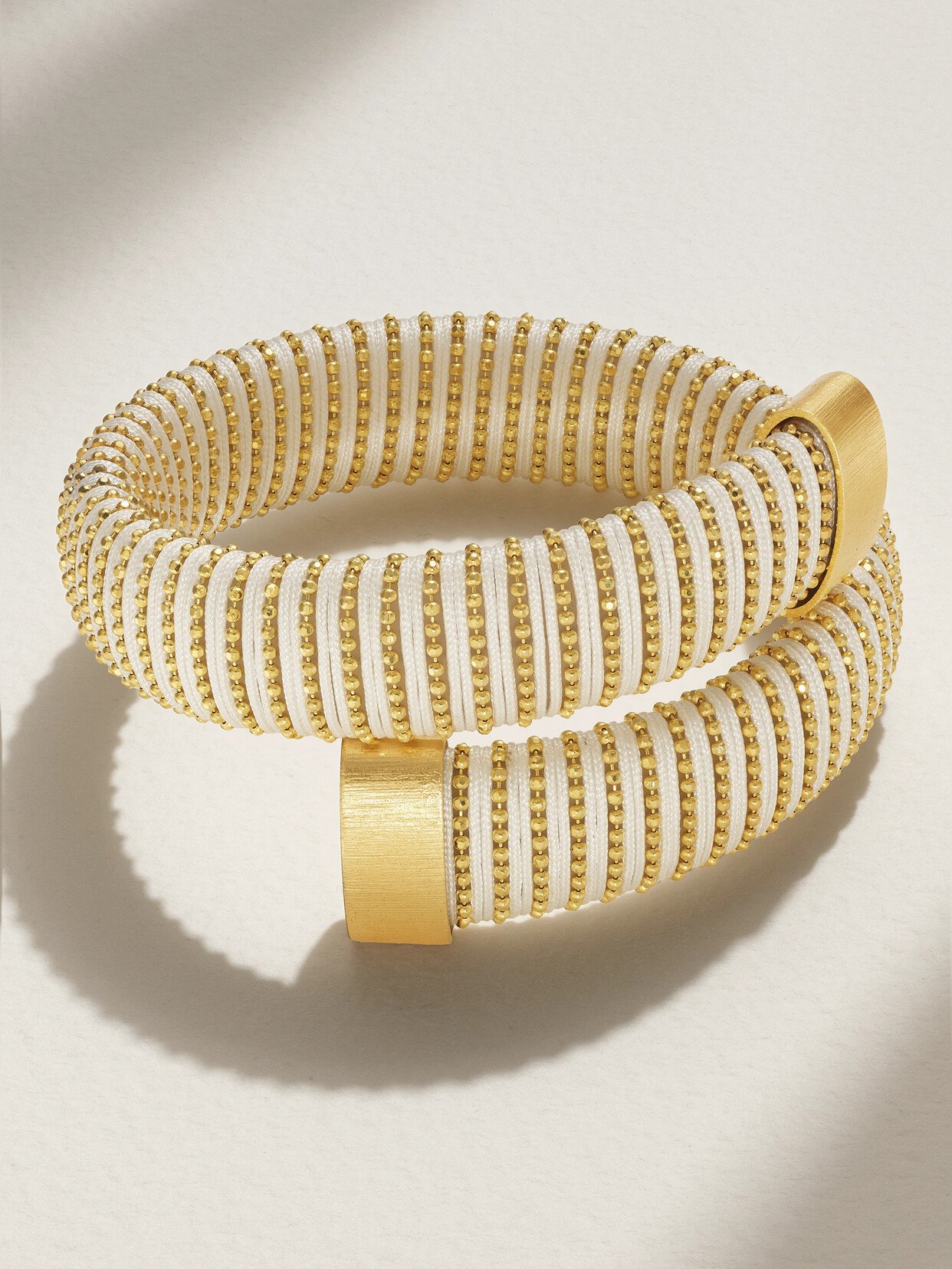 Carolina Bucci Caro Gold-plated And Cotton Bracelet