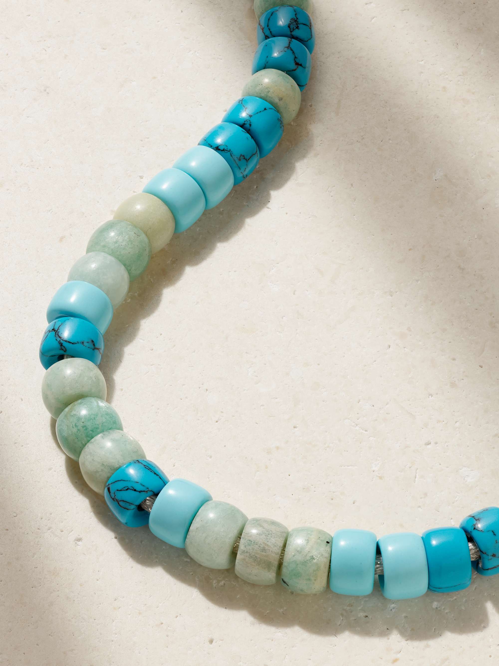 CAROLINA BUCCI Mykonos FORTE Beads 18-karat gold and Lurex multi-stone necklace kit