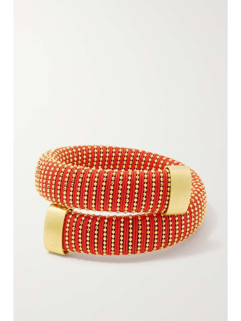 Carolina Bucci Caro Gold-plated And Cotton Bracelet