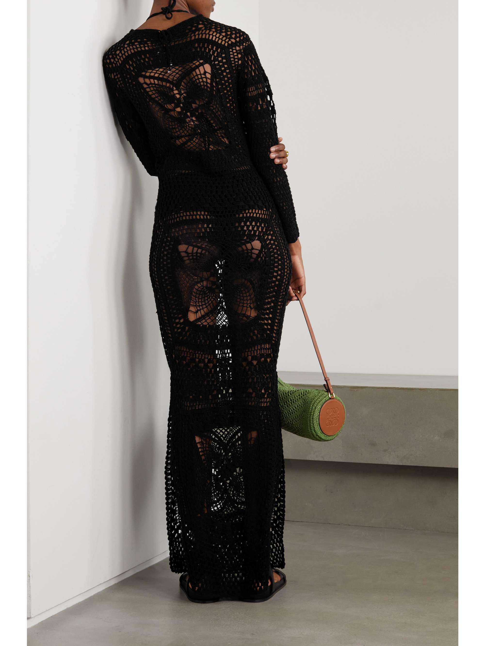 ALIX PINHO Lucy crocheted cotton maxi dress