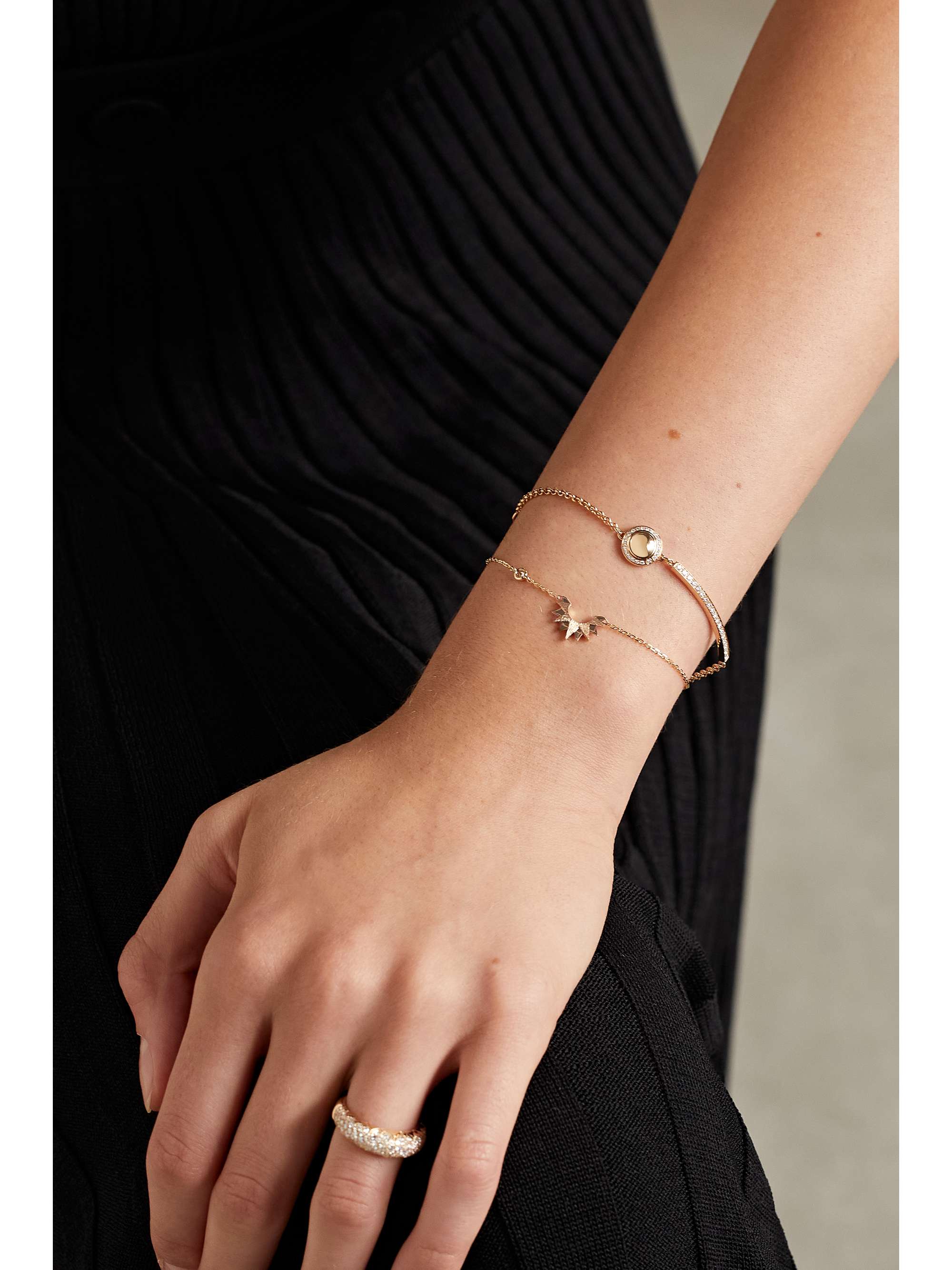 PIAGET Sunlight 18-karat rose gold diamond bracelet