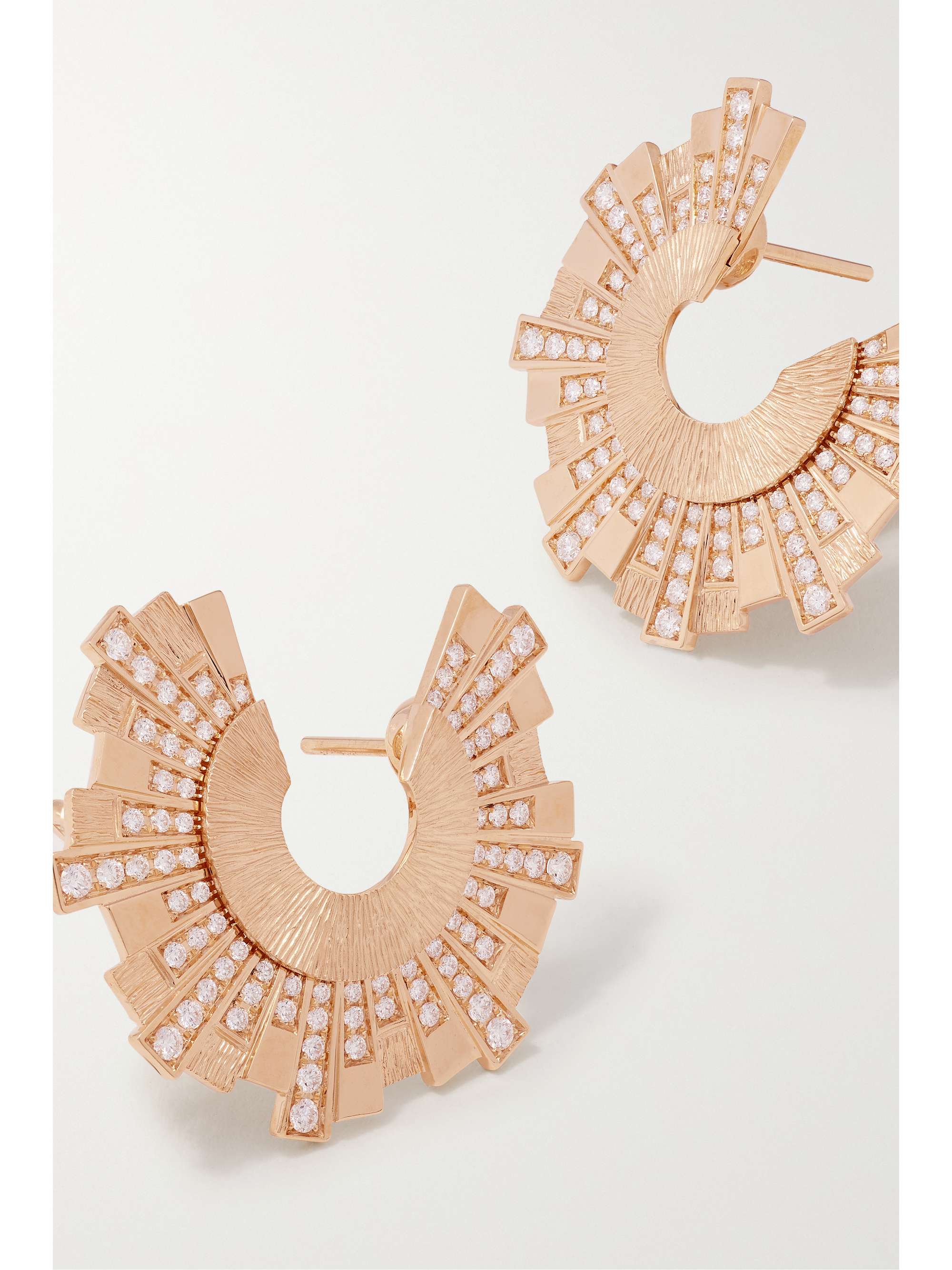 PIAGET Sunlight Palace 18-karat rose gold diamond earrings