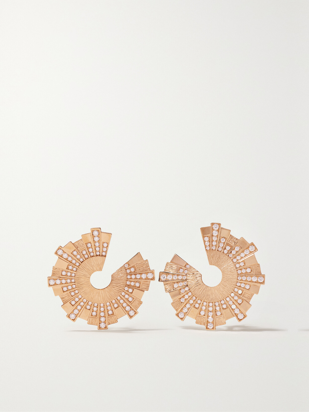 Piaget Sunlight Palace 18-karat Rose Gold Diamond Earrings