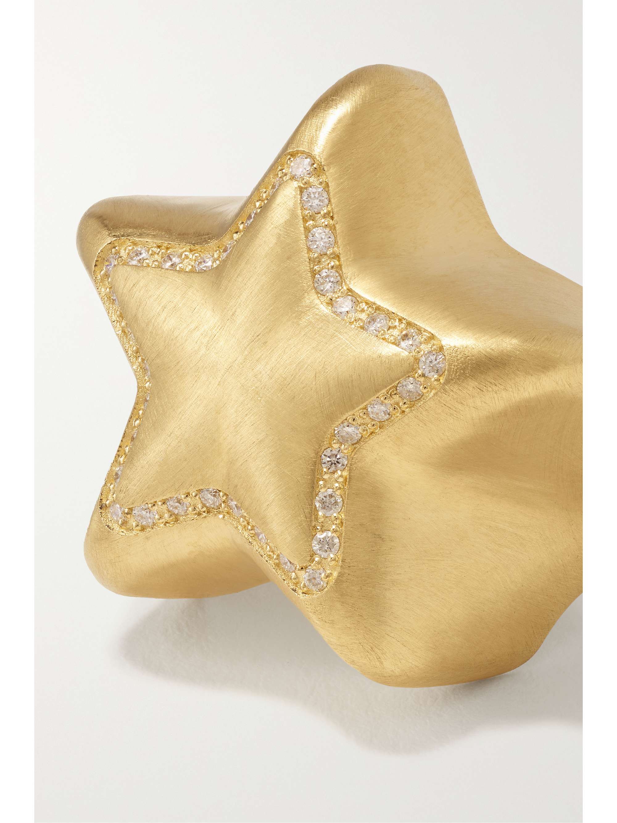 LAUREN RUBINSKI 14-karat gold diamond ring