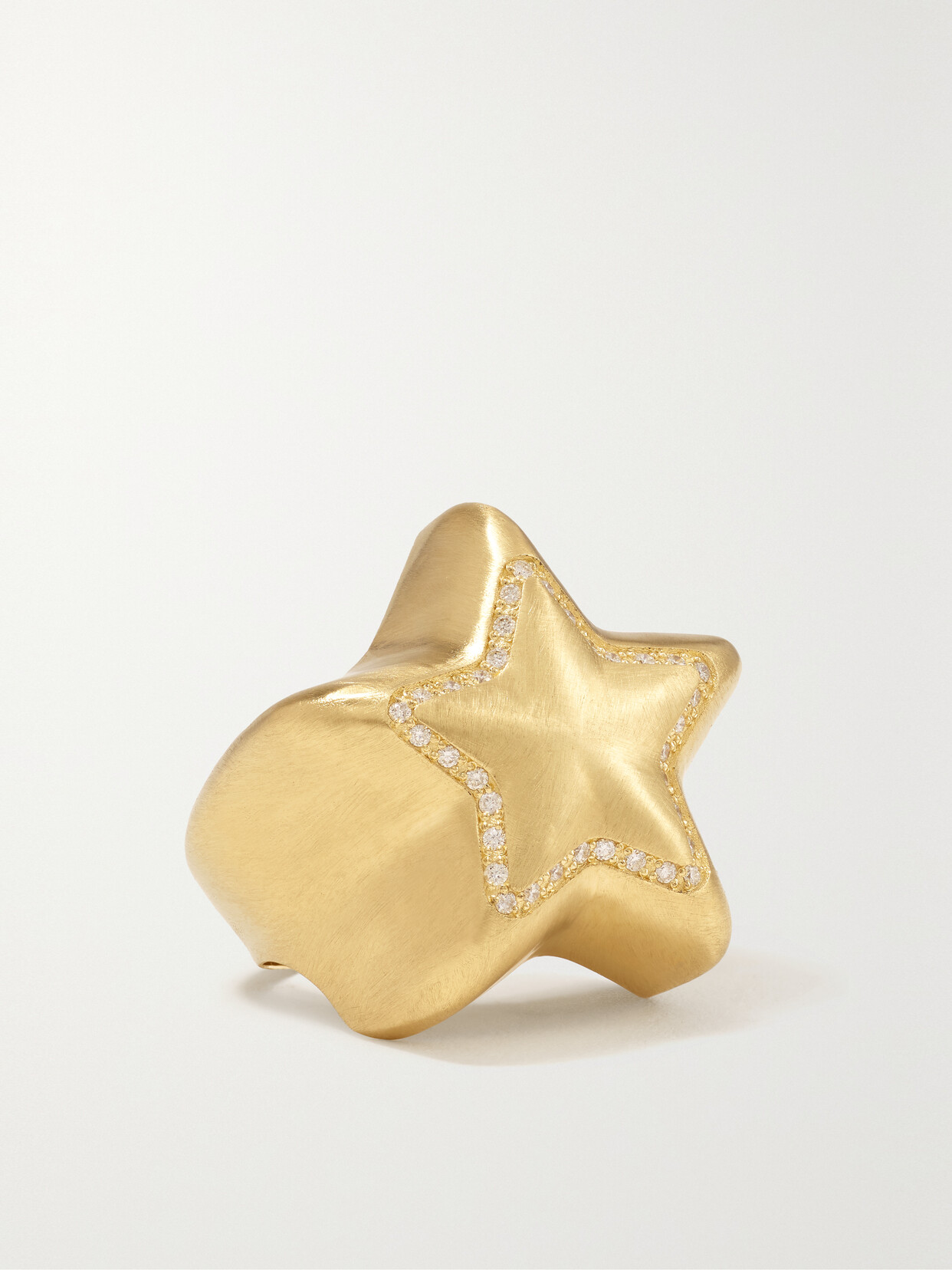 Lauren Rubinski 14-karat Gold Diamond Ring