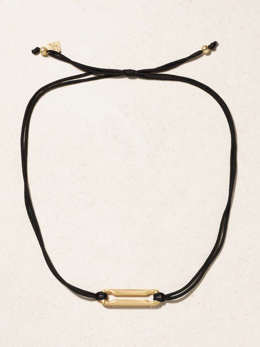 Lauren Rubinski 14-karat Gold And Cord Necklace