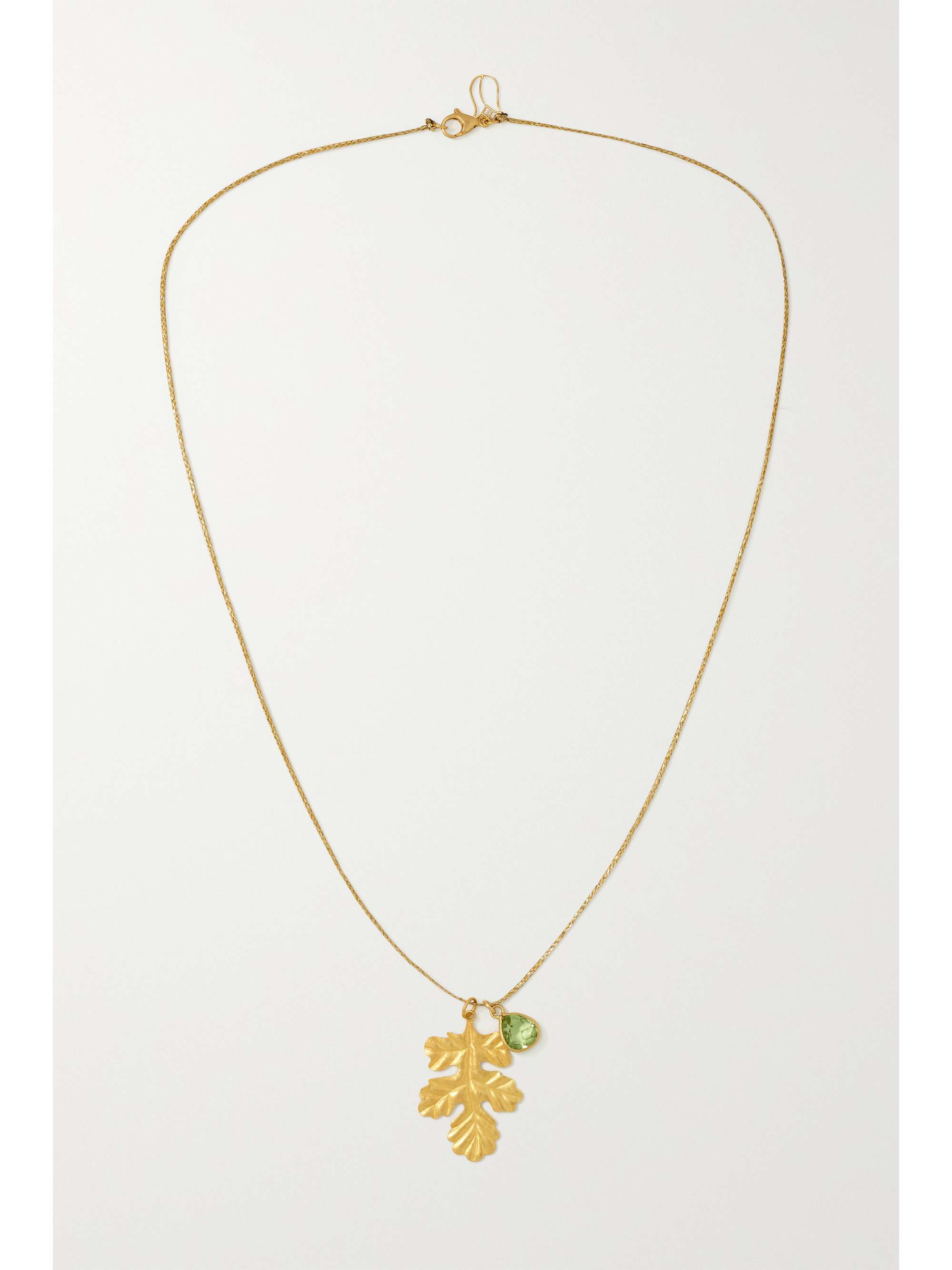 PIPPA SMALL 18-karat gold peridot necklace