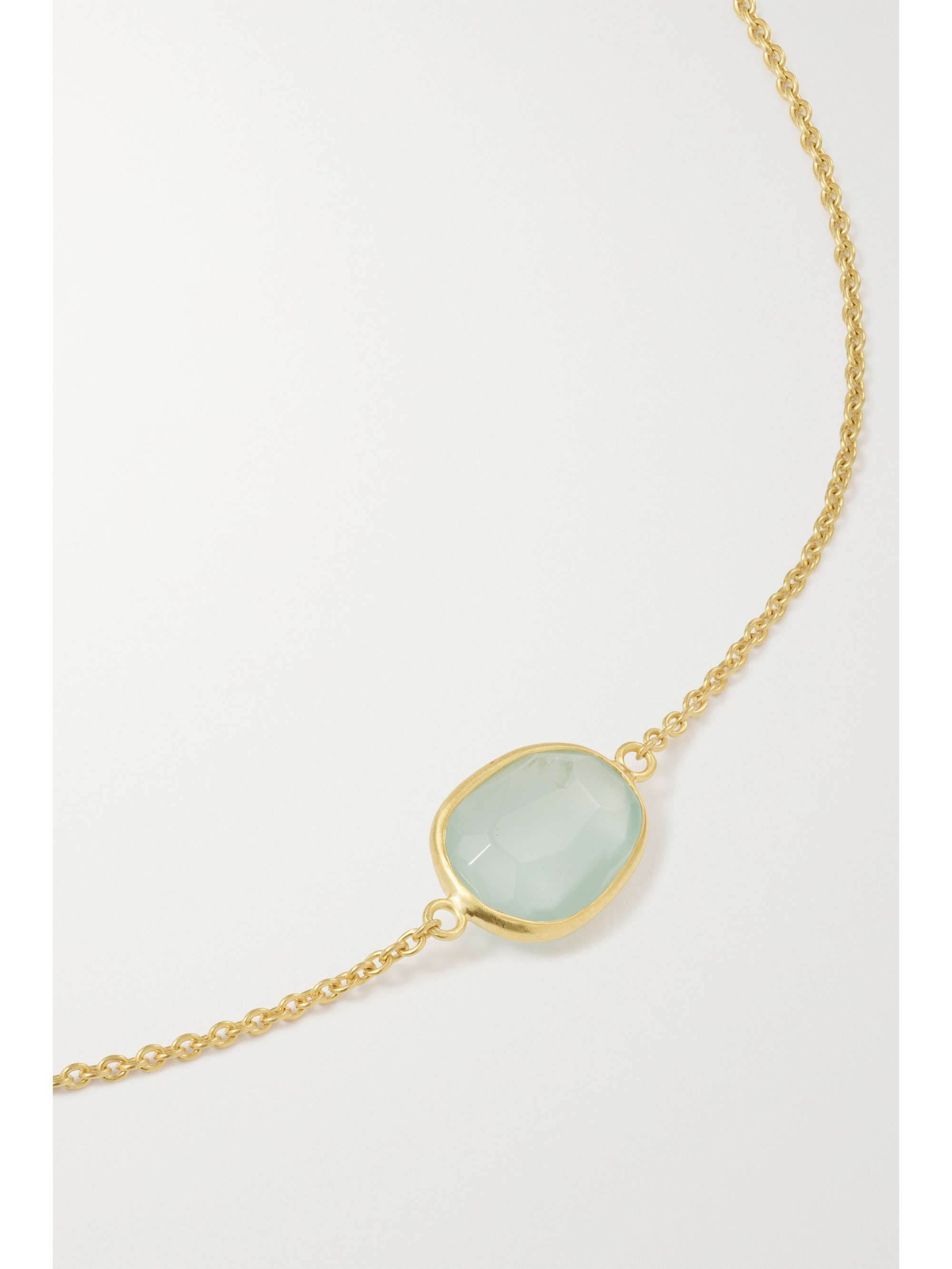 PIPPA SMALL 18-karat gold aquamarine bracelet