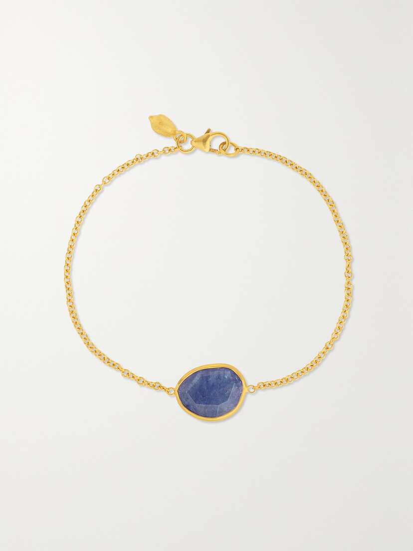 Pippa Small 18-karat Gold Tanzanite Bracelet