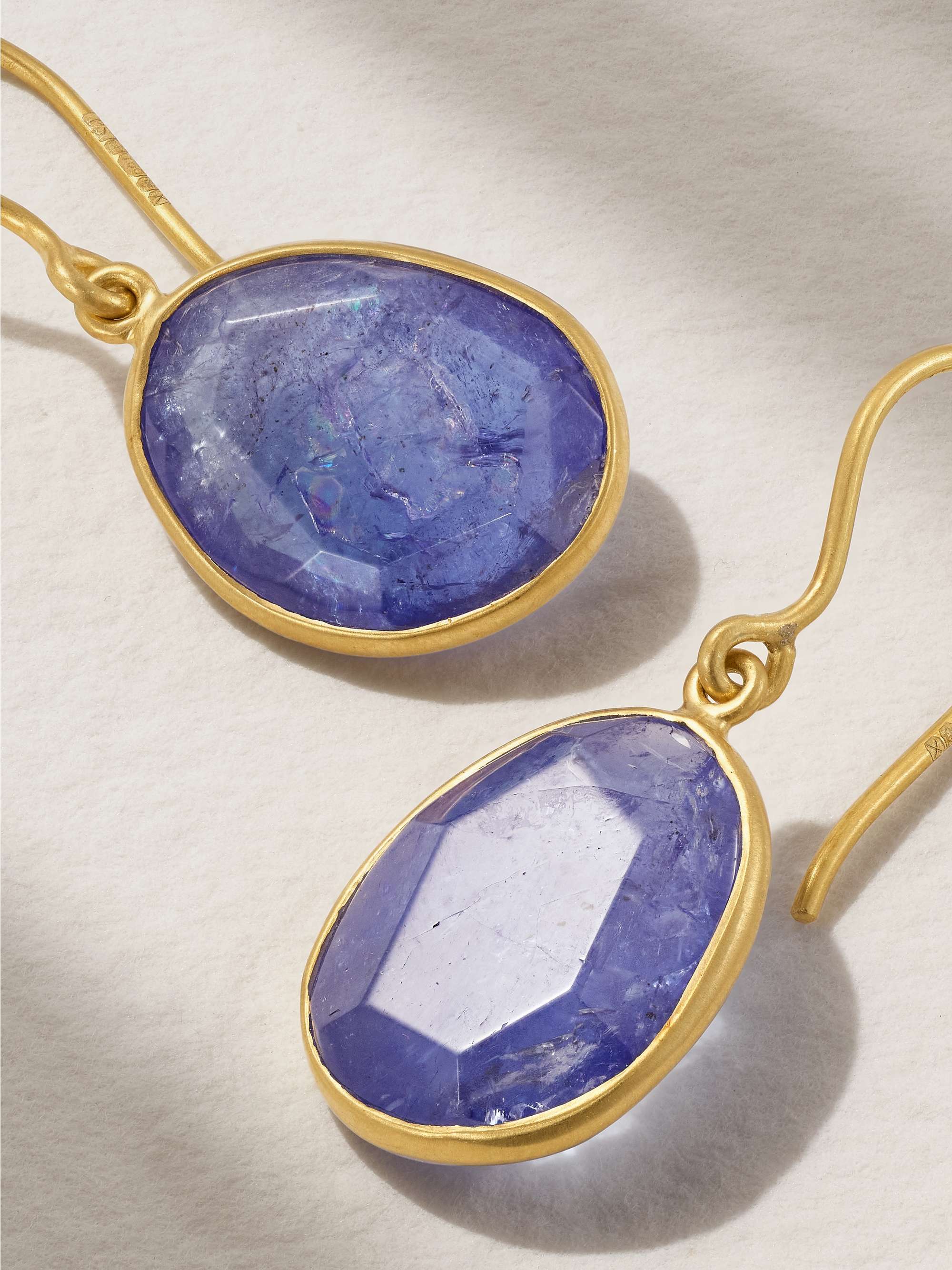 PIPPA SMALL 18K 黄金坦桑石耳环