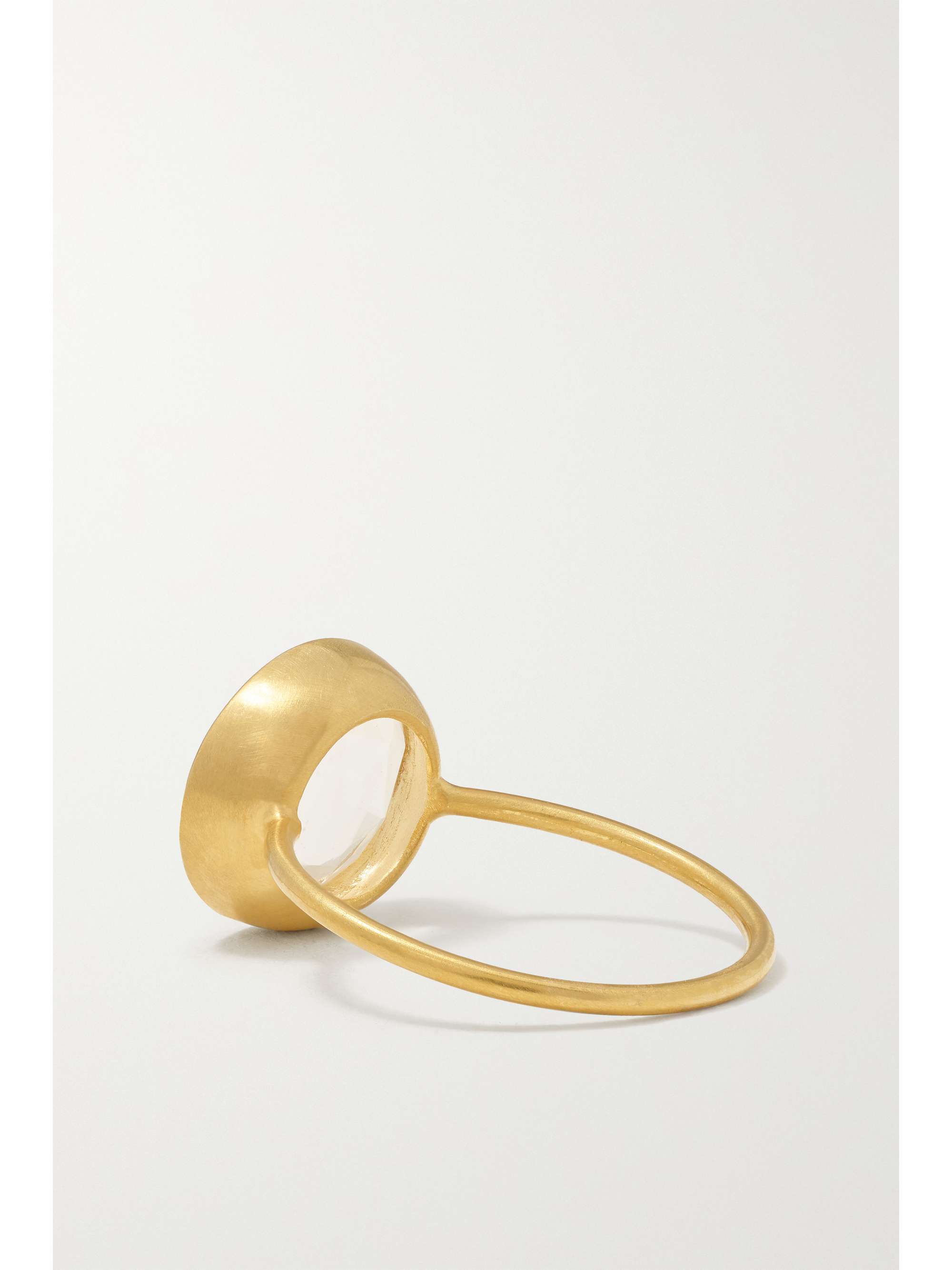 PIPPA SMALL 18-karat gold rose quartz ring