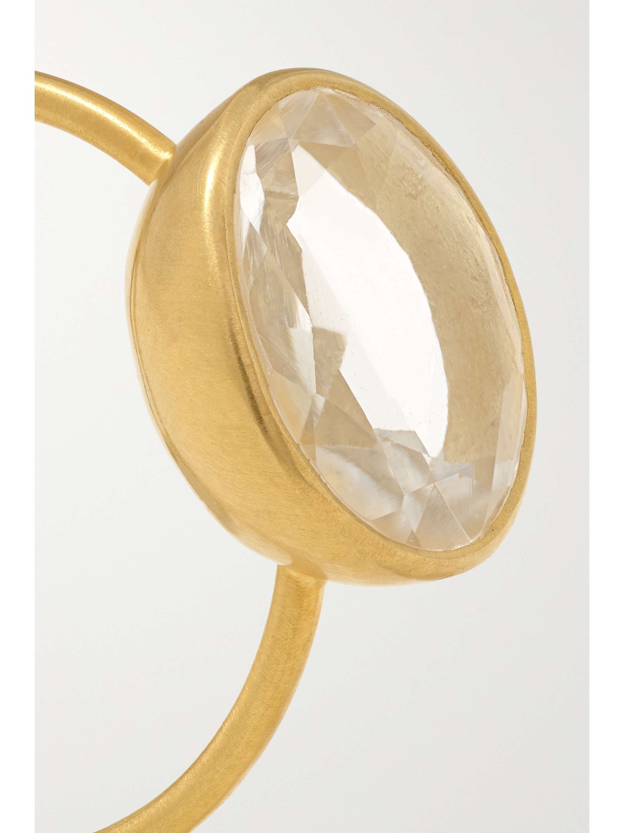PIPPA SMALL 18-karat gold rose quartz ring