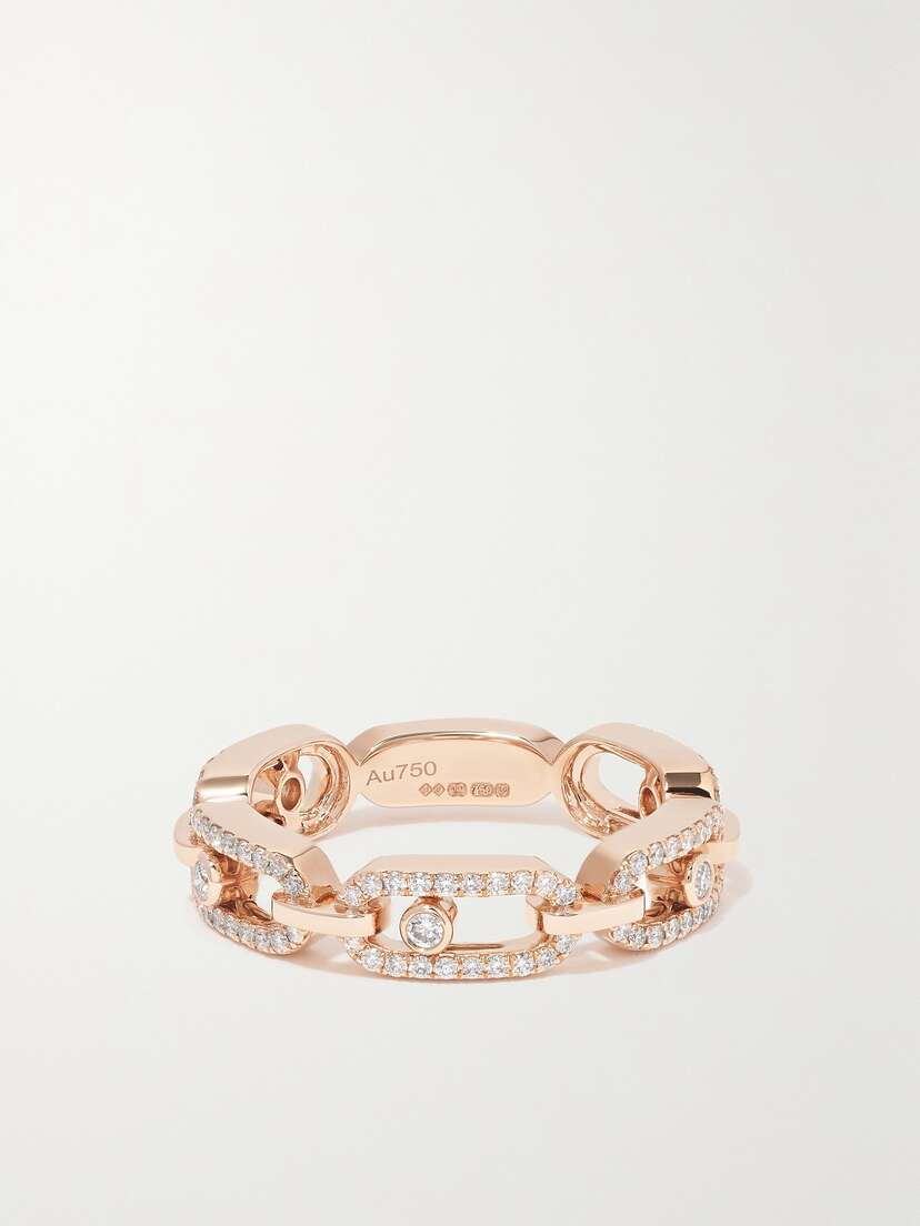Messika Move Uno 18-karat Rose Gold Diamond Ring