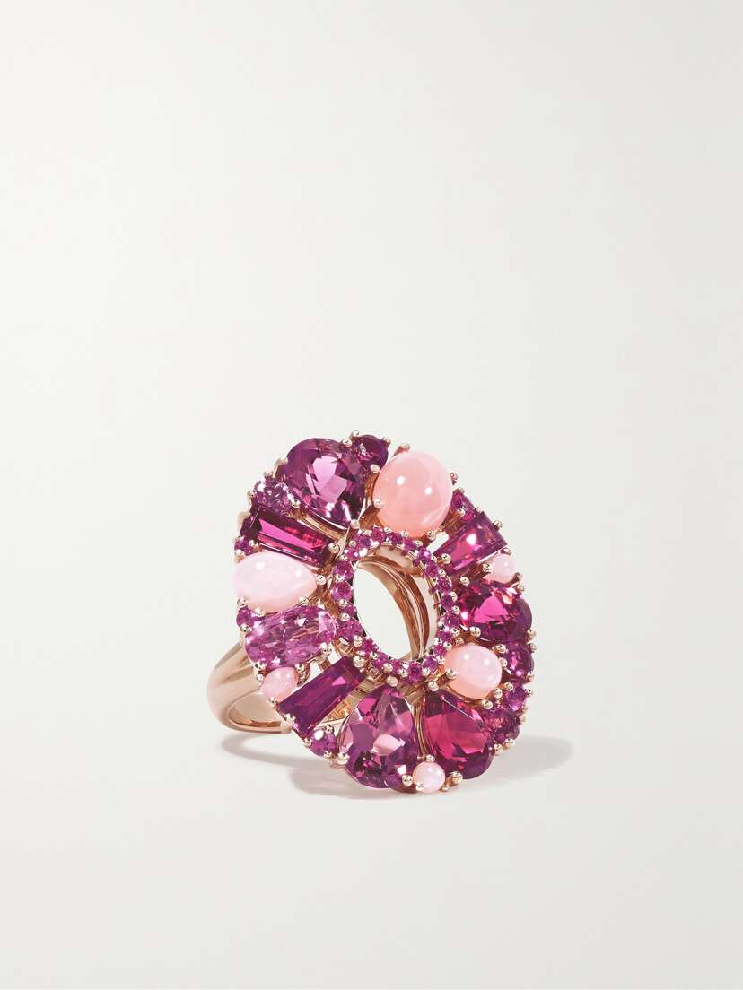 Garrard Blaze 18-karat Rose Gold Multi-stone Ring