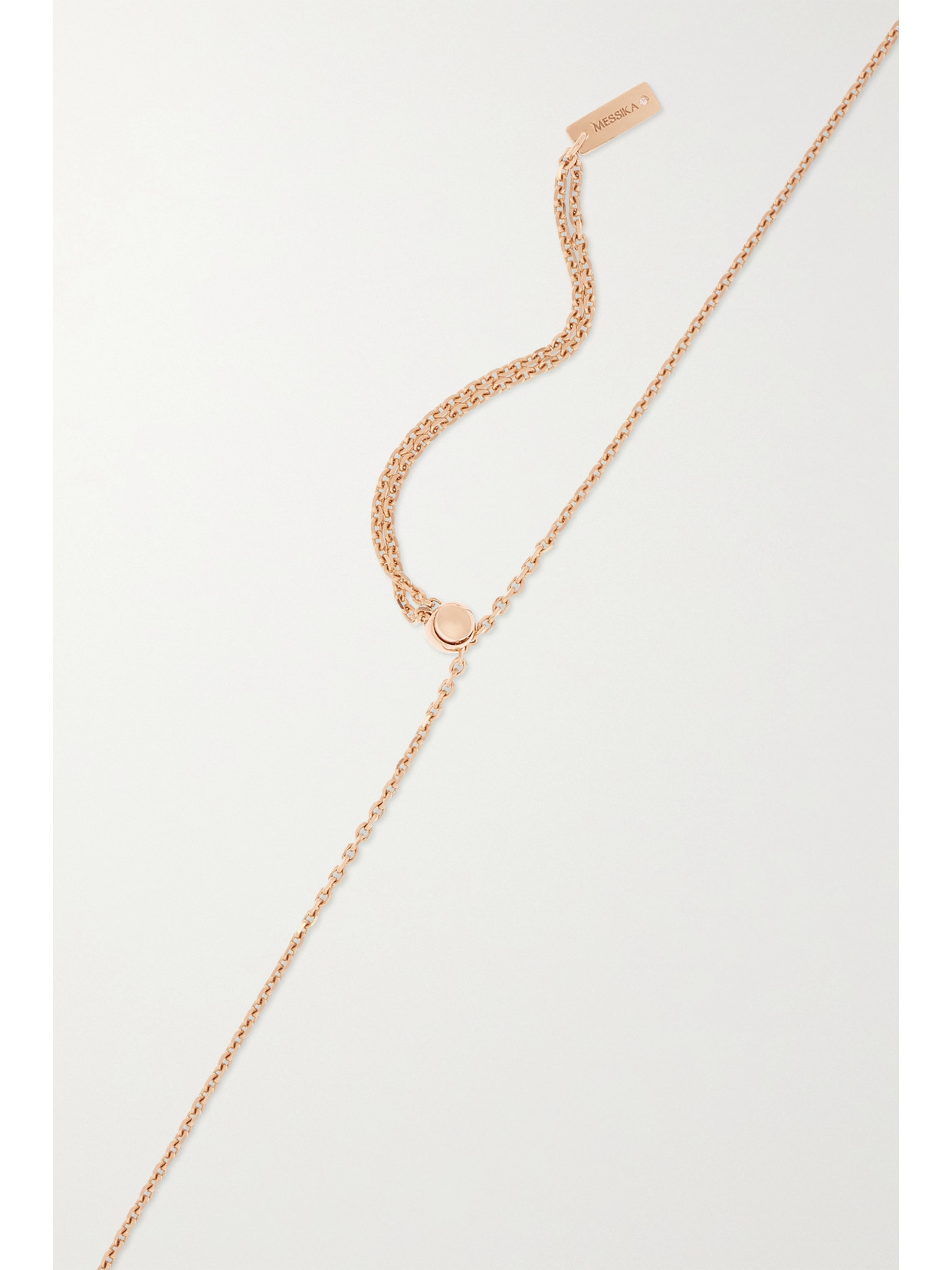 Messika Lucky Move 18-karat Rose Gold, Mother-of-pearl And Diamond Necklace In Rose Gold
