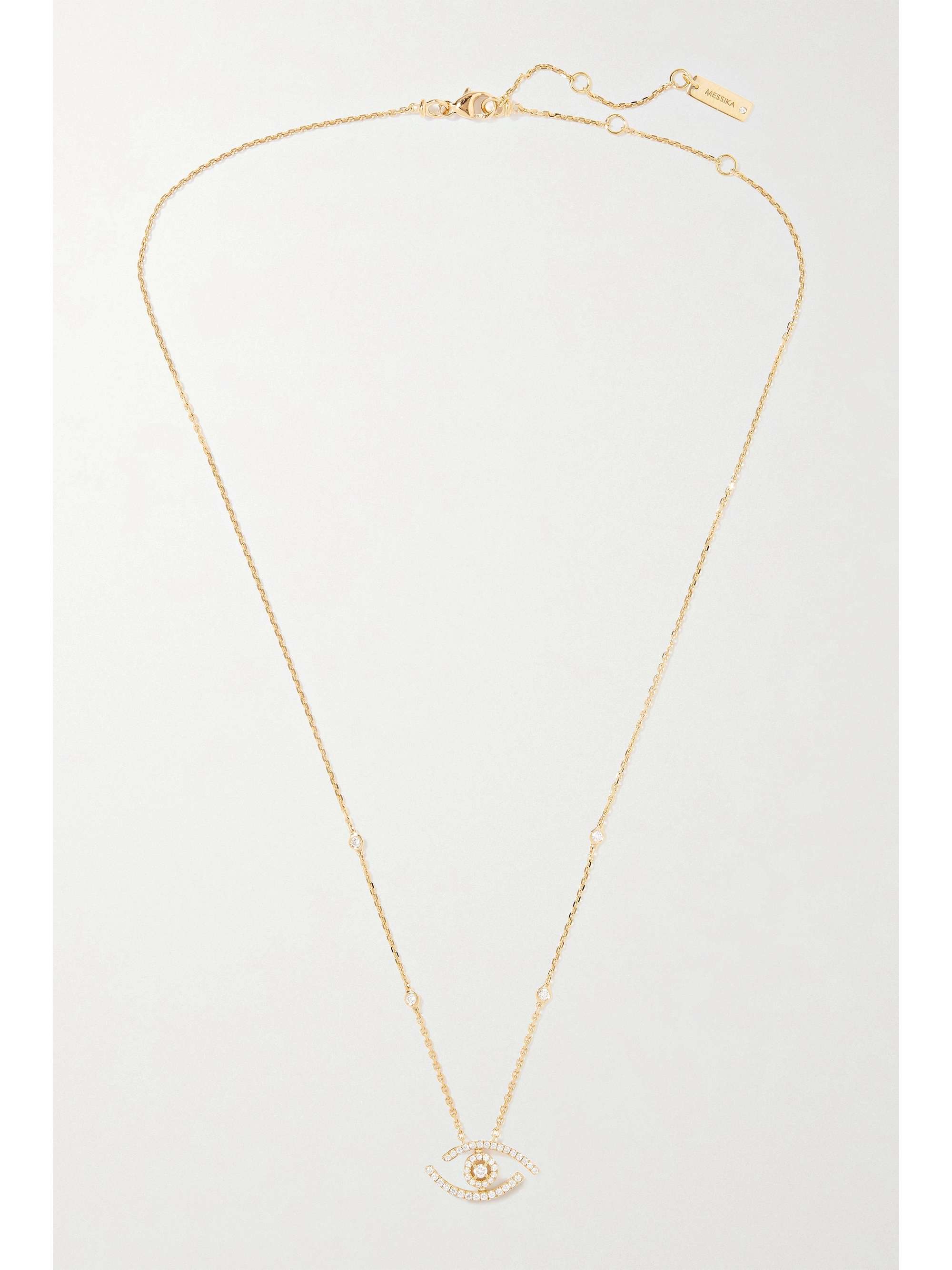 MESSIKA Lucky Eye 18-karat gold diamond necklace