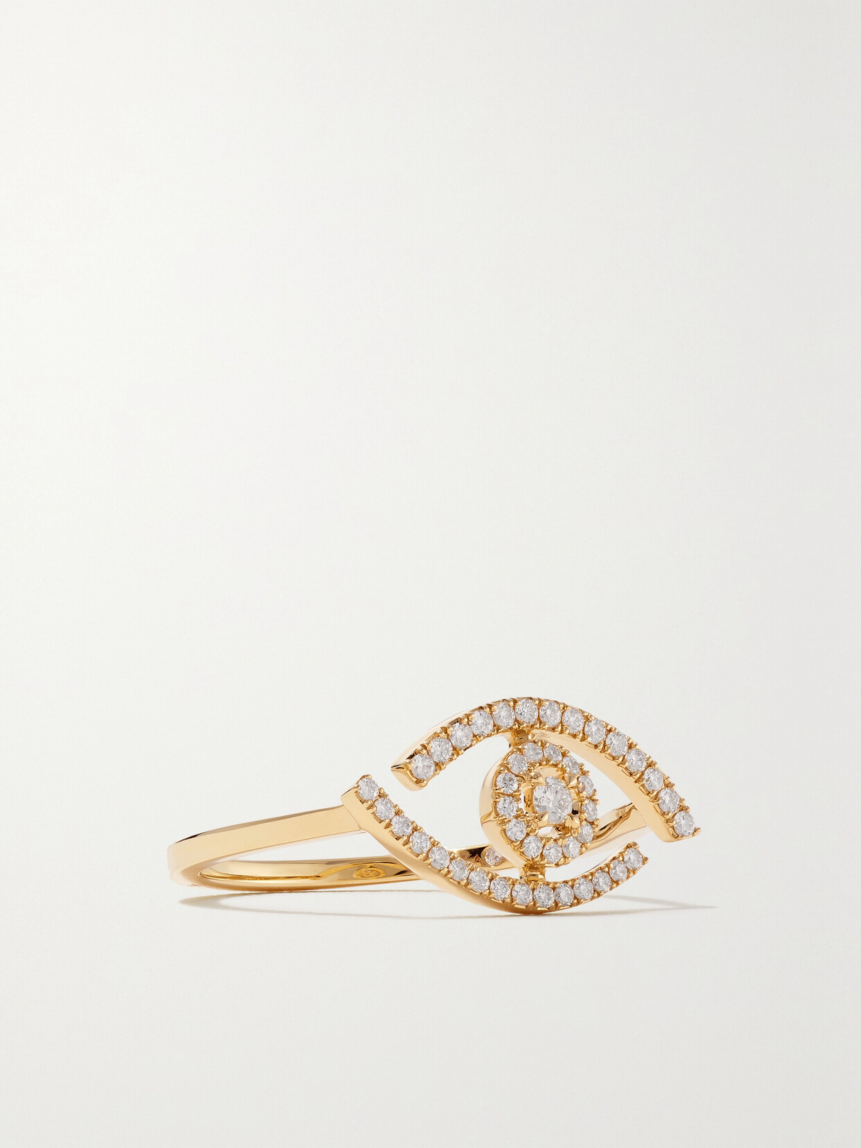 Messika Lucky Eye 18-karat Gold Diamond Ring - 54