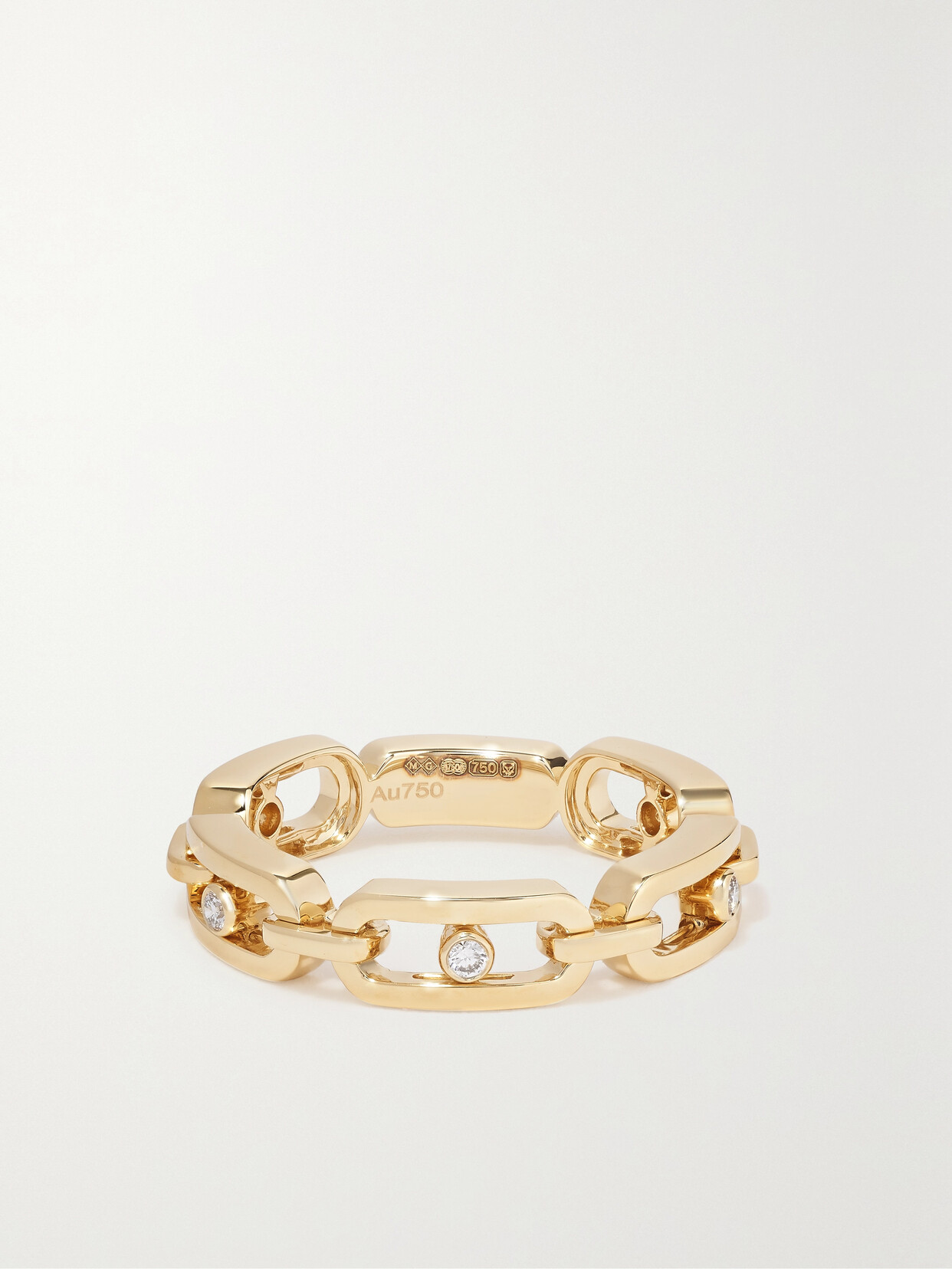 Shop Messika Move Uno 18-karat Gold Diamond Ring