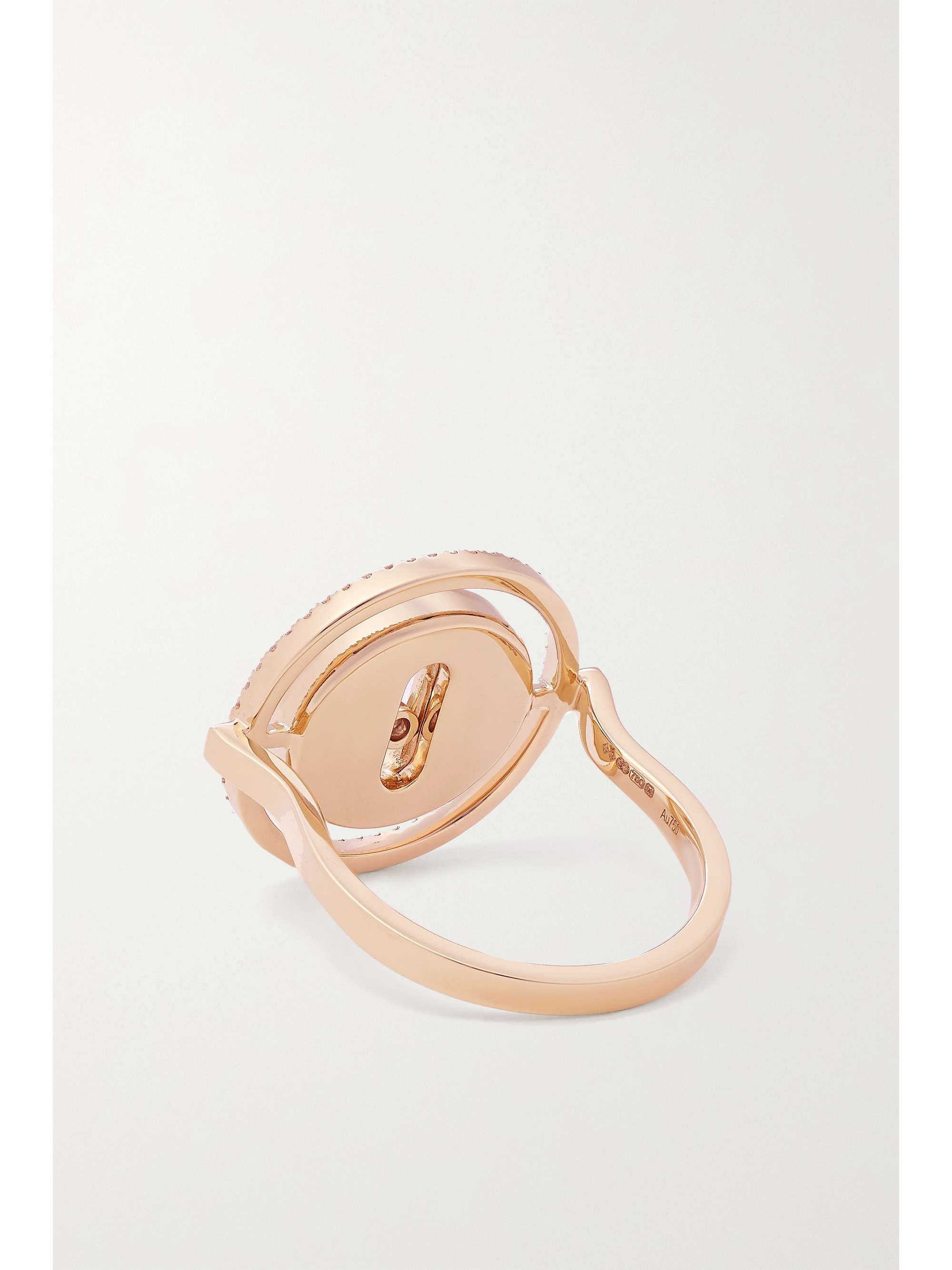 MESSIKA Lucky Move 18-karat rose gold, turquoise and diamond ring