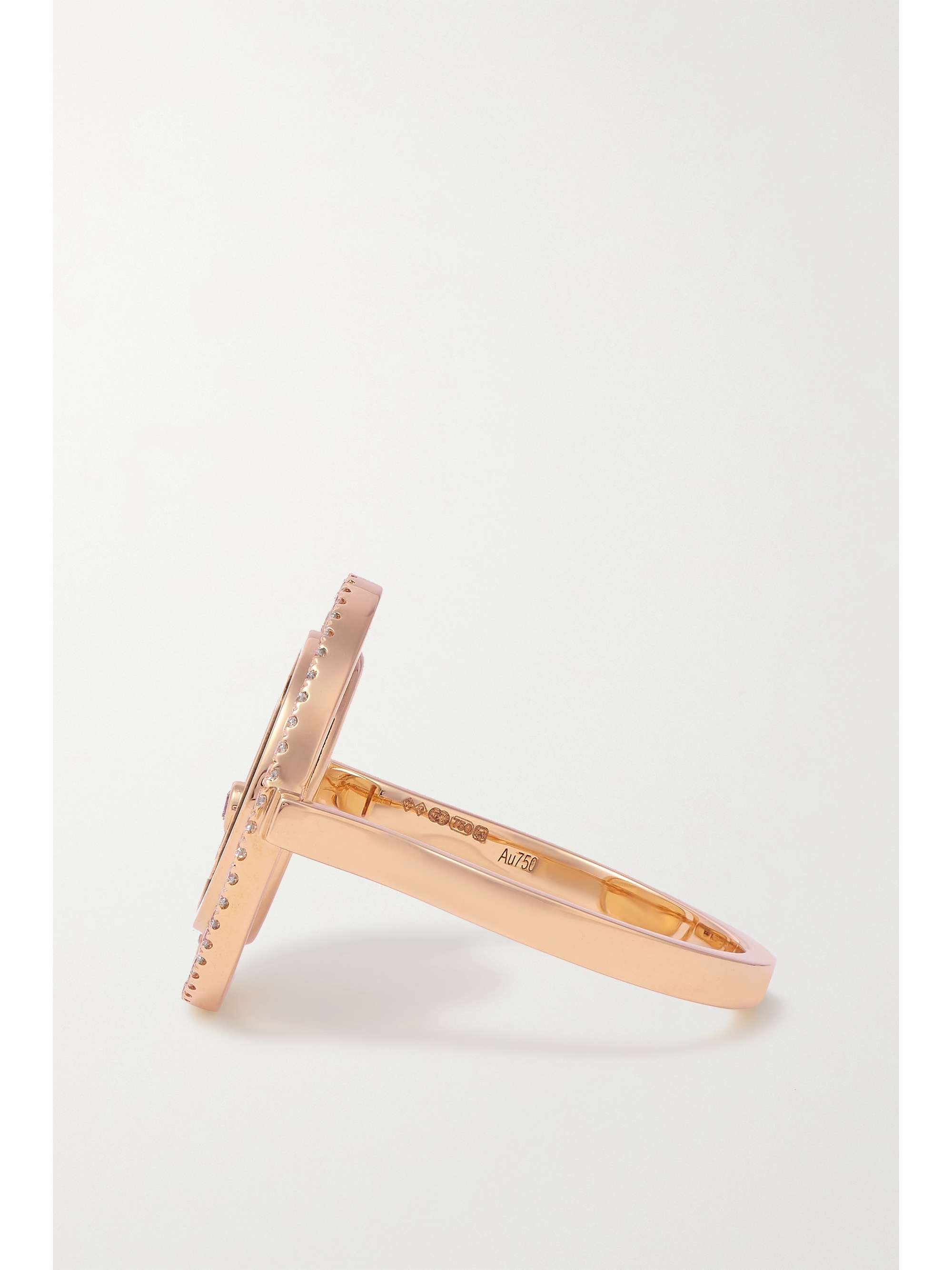 MESSIKA Lucky Move 18-karat rose gold, turquoise and diamond ring