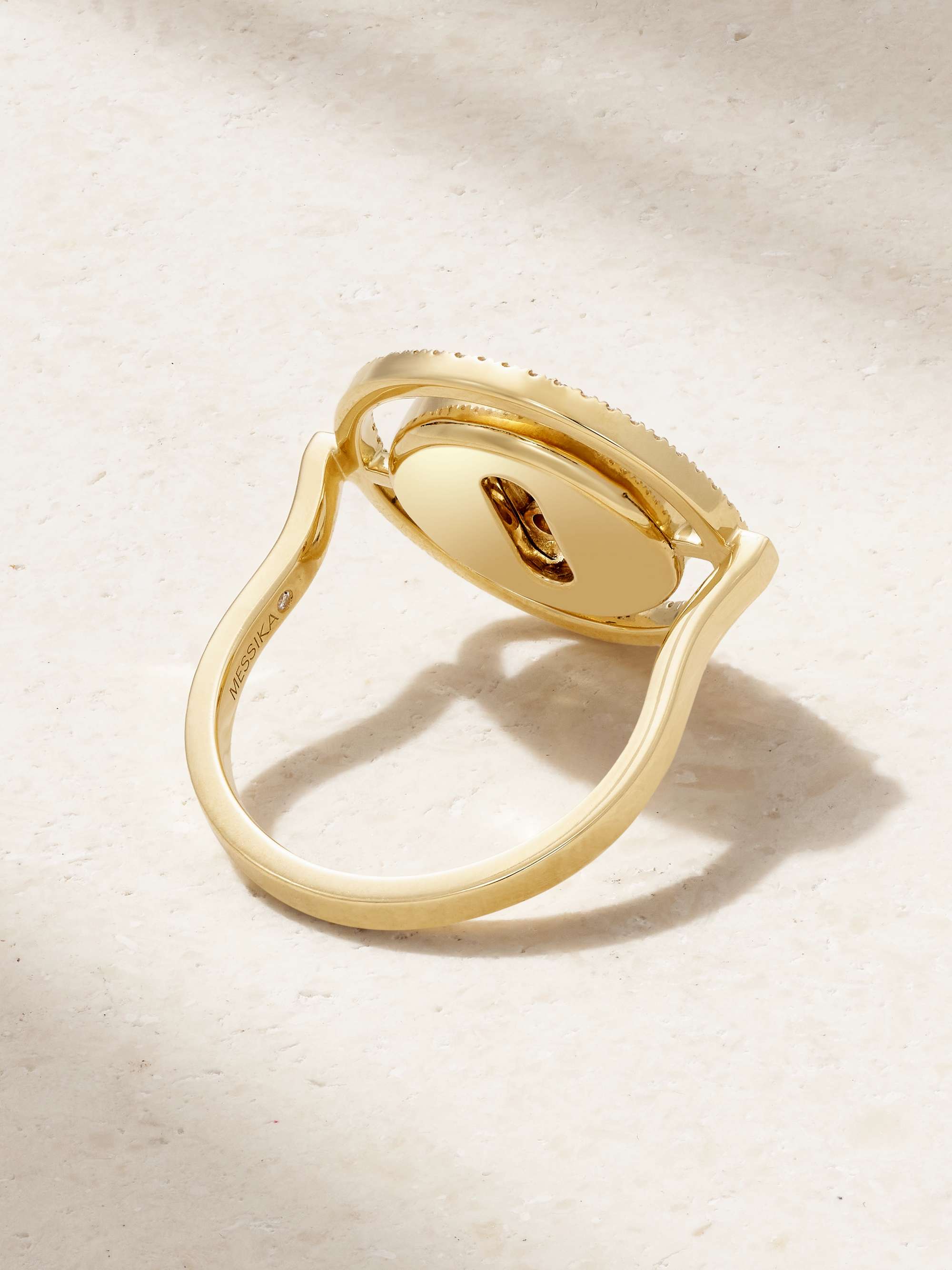 MESSIKA Lucky Move 18-karat rose gold, turquoise and diamond ring