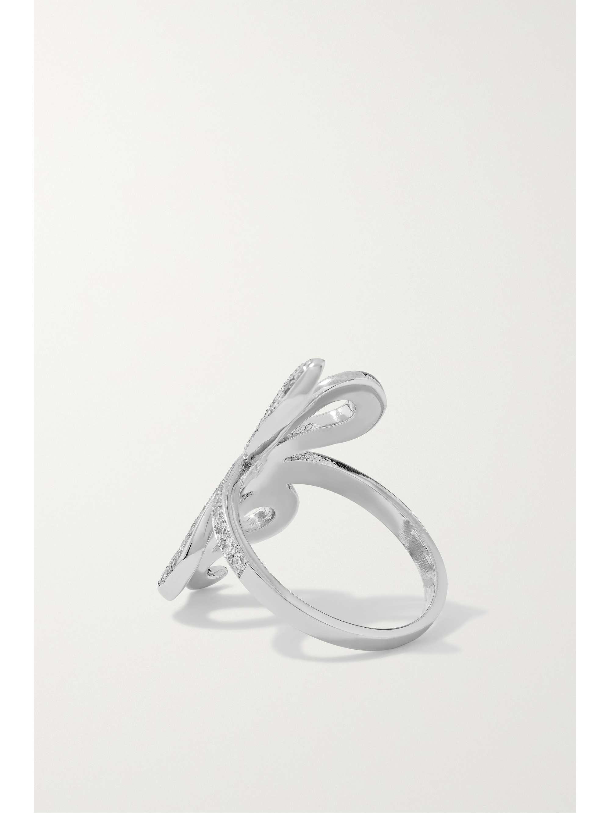 ILEANA MAKRI Slither 18-karat white gold diamond ring