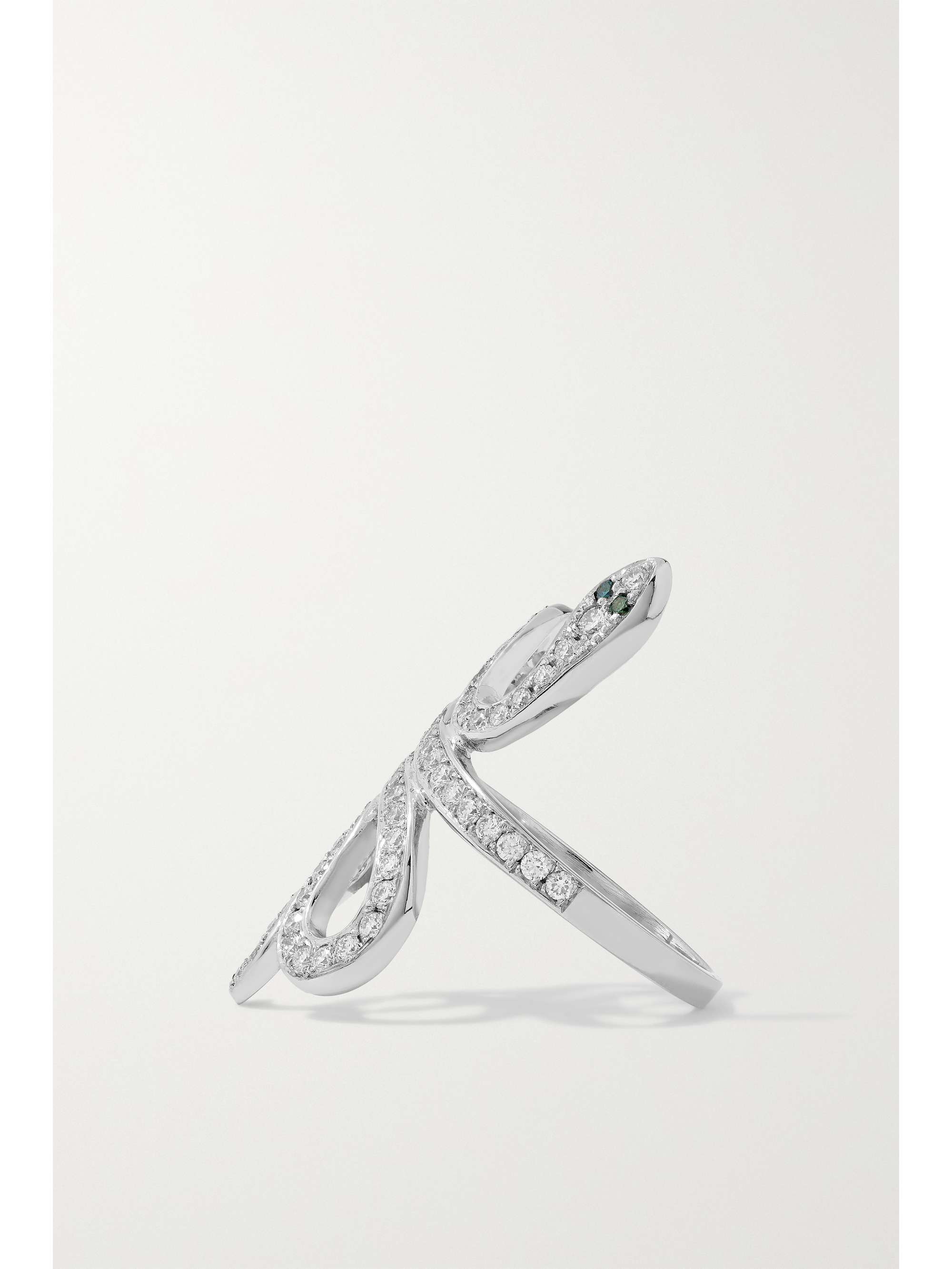 ILEANA MAKRI Slither 18-karat white gold diamond ring
