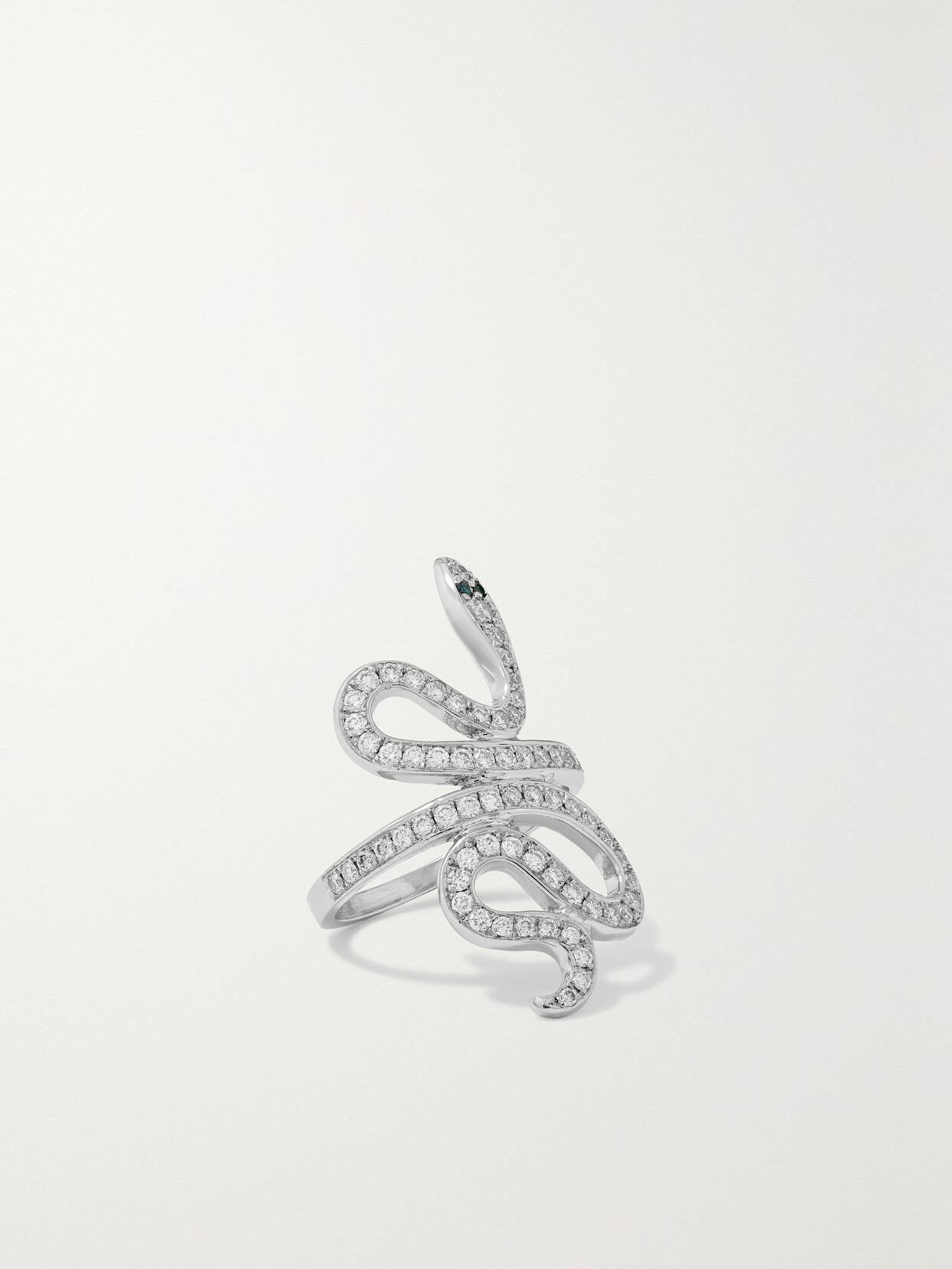 Ileana Makri Slither 18-karat White Gold Diamond Ring - 7