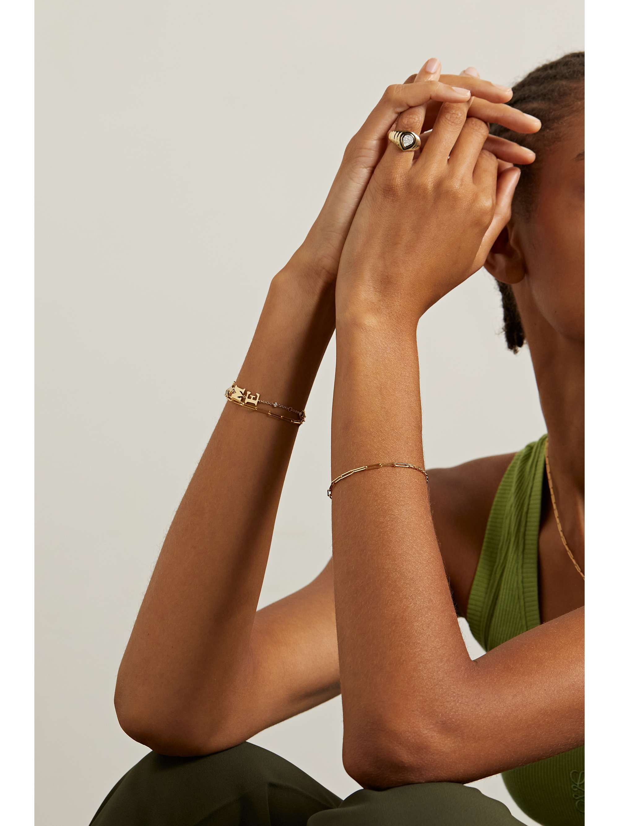 YVONNE LÉON 9- and 18-karat gold bracelet