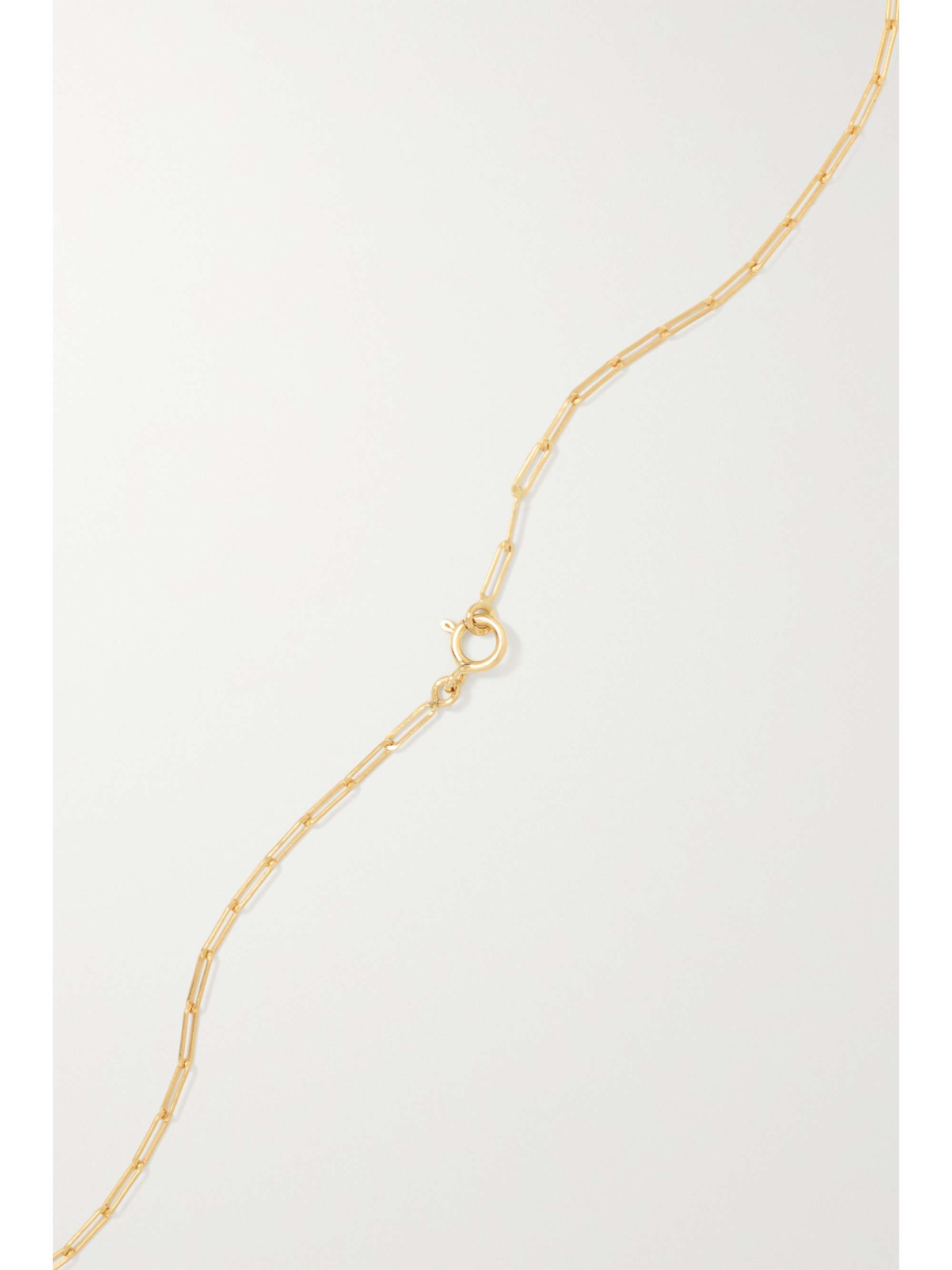 YVONNE LÉON 9- and 18-karat gold, agate and diamond necklace