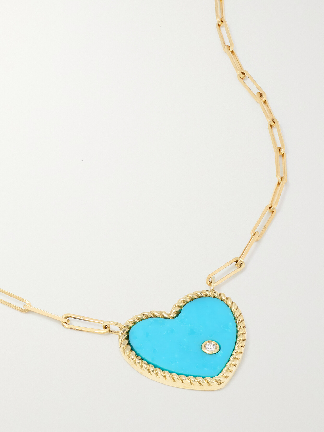 Yvonne Léon 18-karat Gold, Turquoise And Diamond Necklace