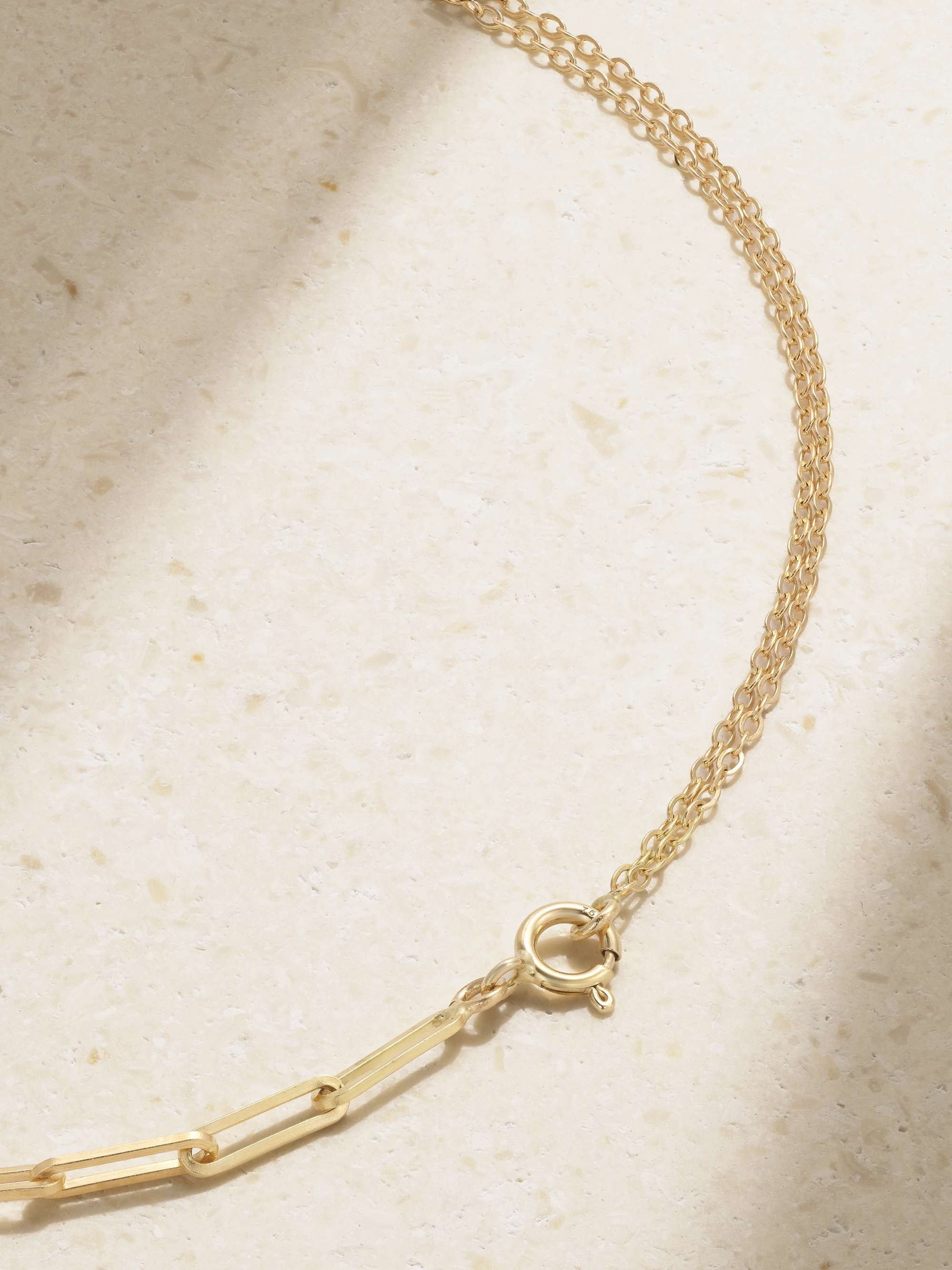YVONNE LÉON 18-karat gold diamond necklace