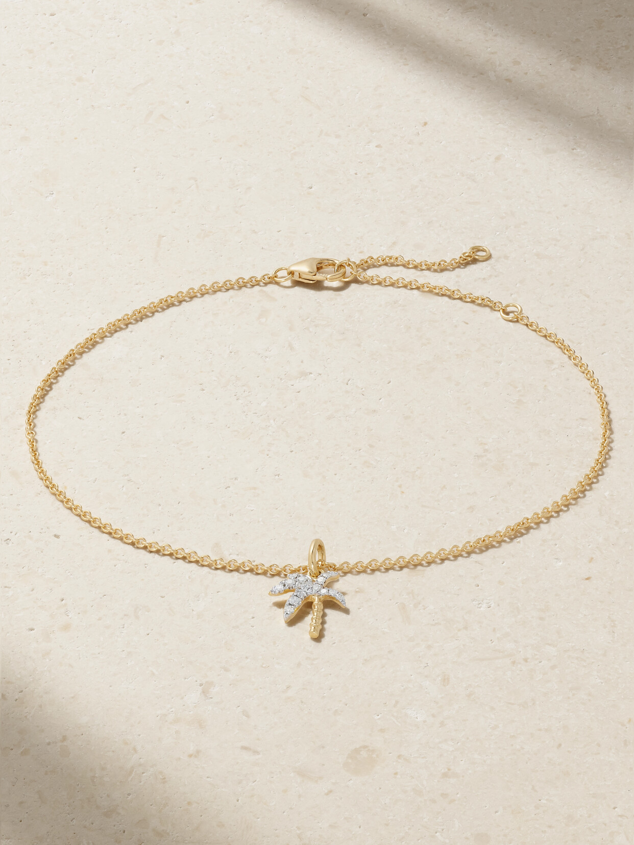 Yvonne Léon - 18-karat Gold Diamond Anklet - one size