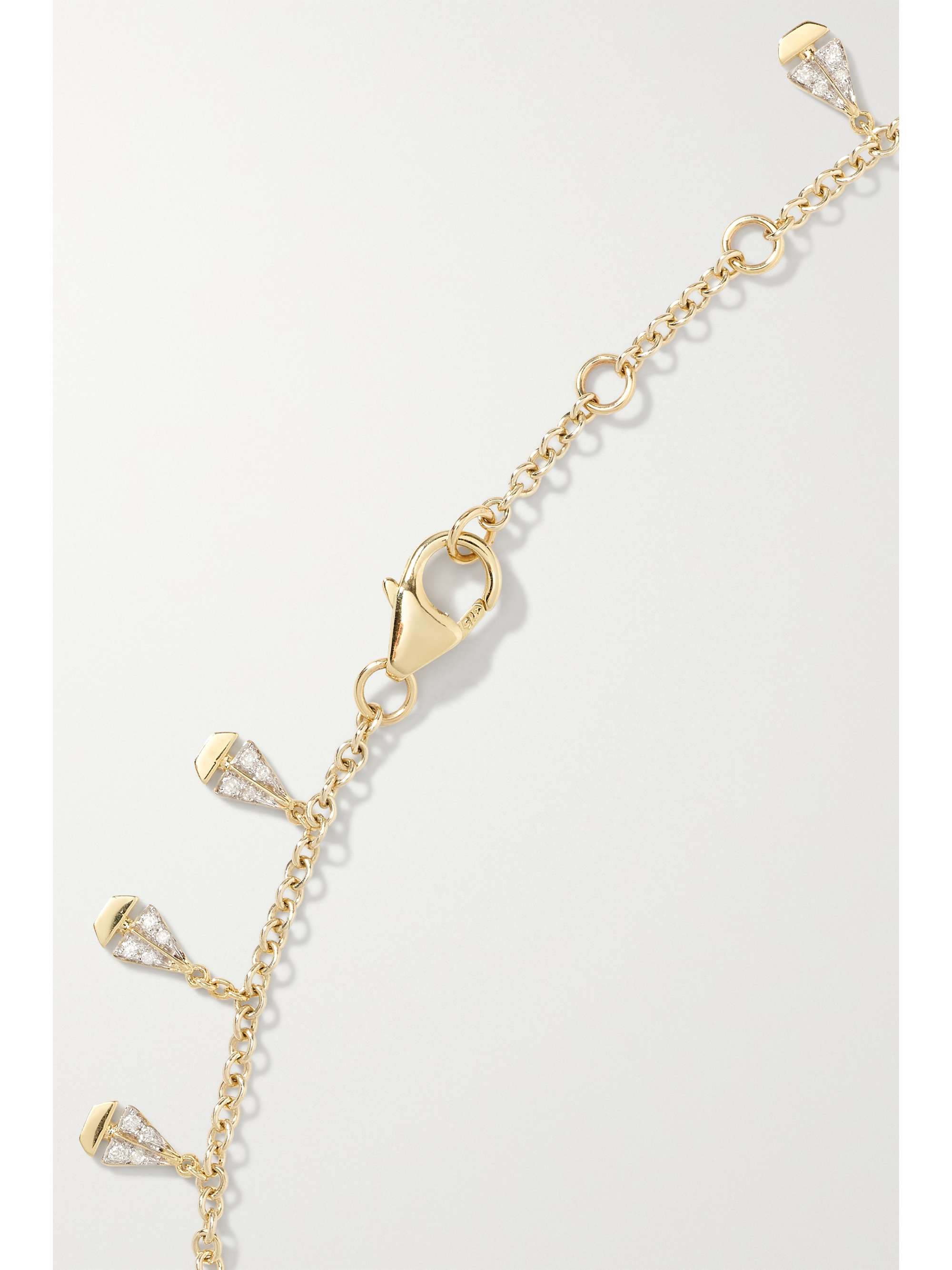 YVONNE LÉON 9-karat gold diamond bracelet