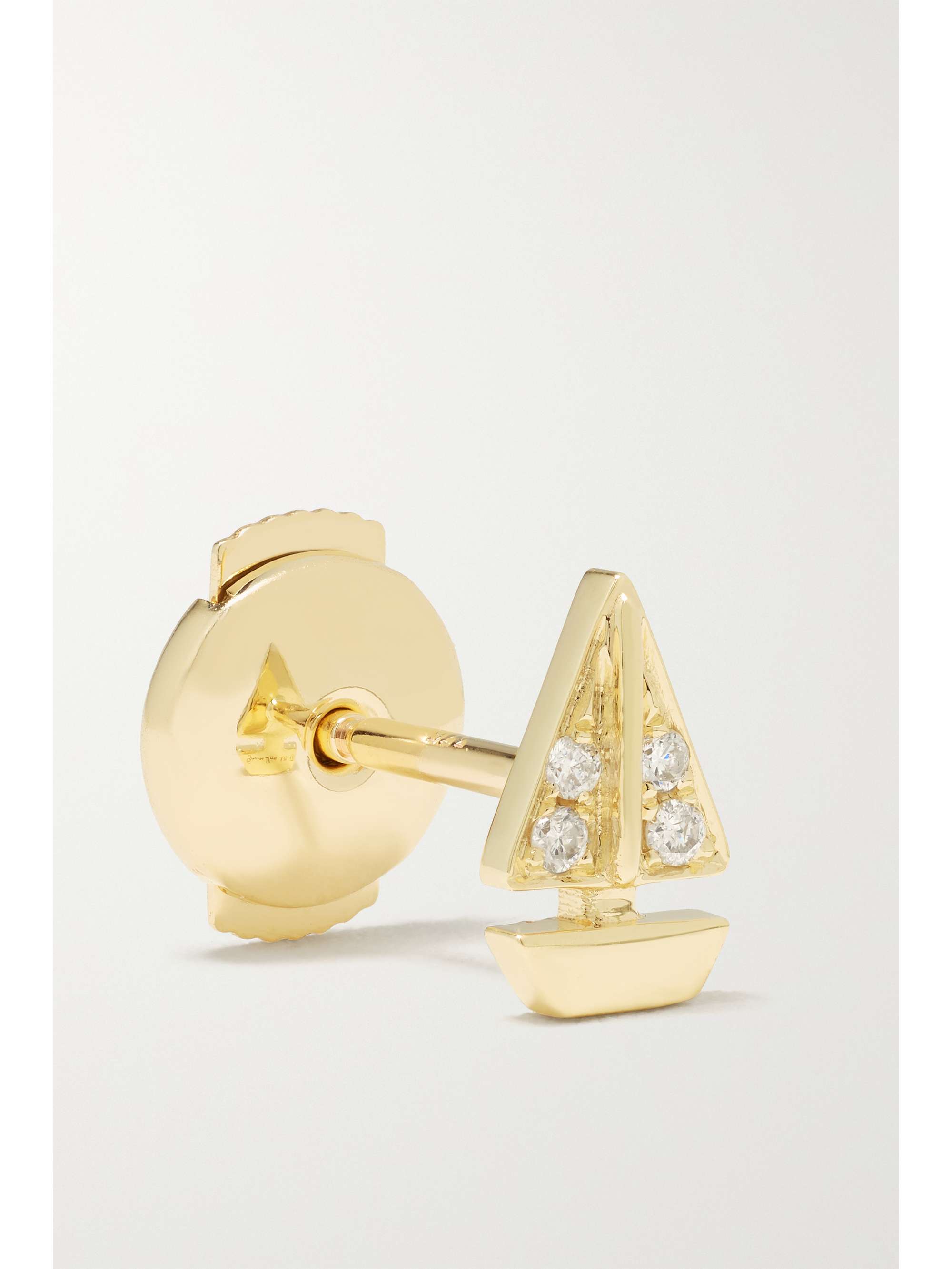 YVONNE LÉON 9-karat gold diamond earrings