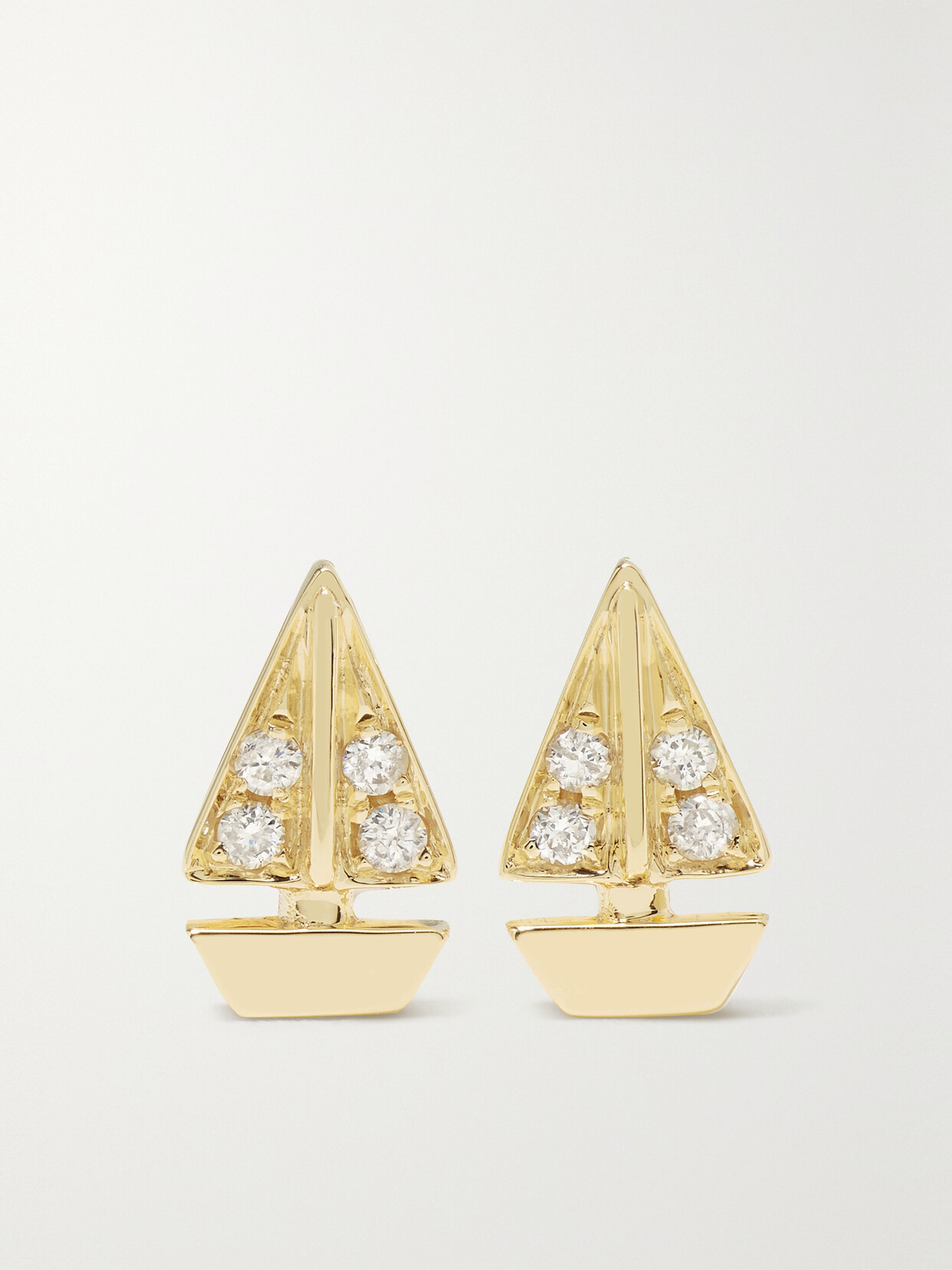 Yvonne Léon 9-karat Gold Diamond Earrings