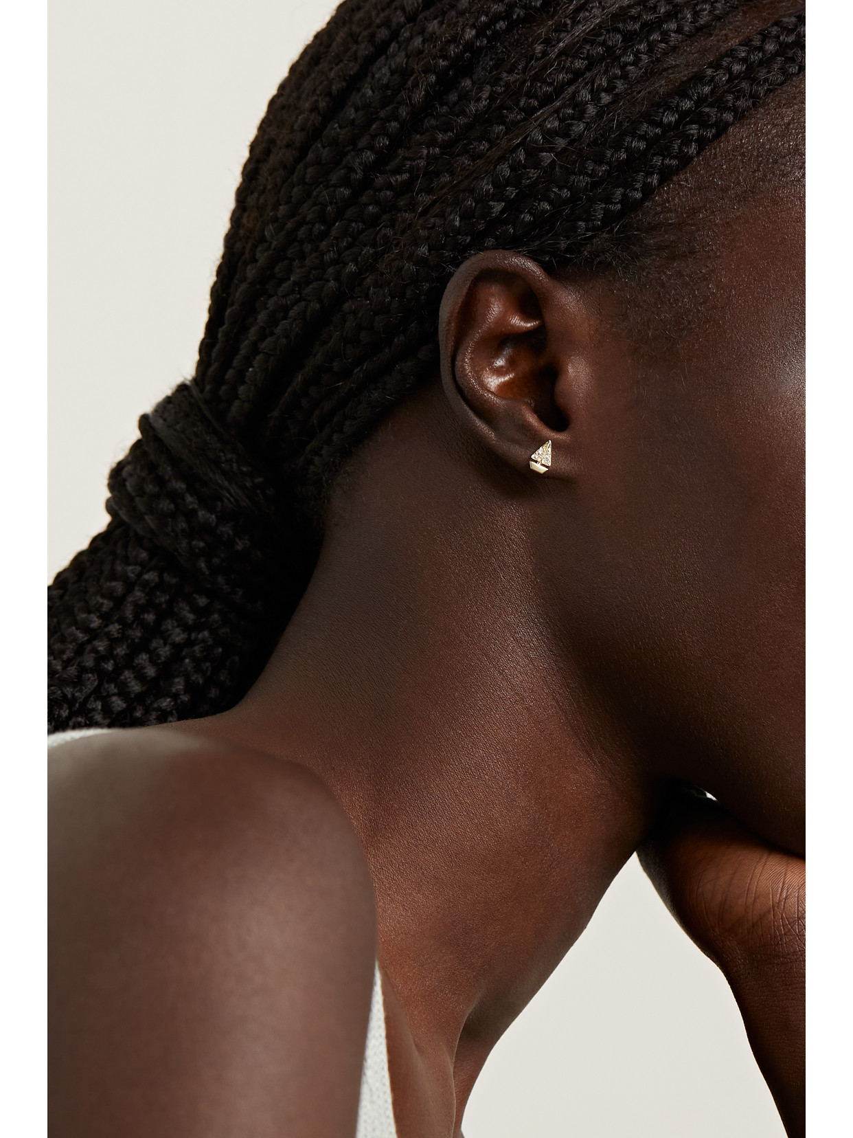 Yvonne Léon 9-karat Gold Diamond Earrings In Gold