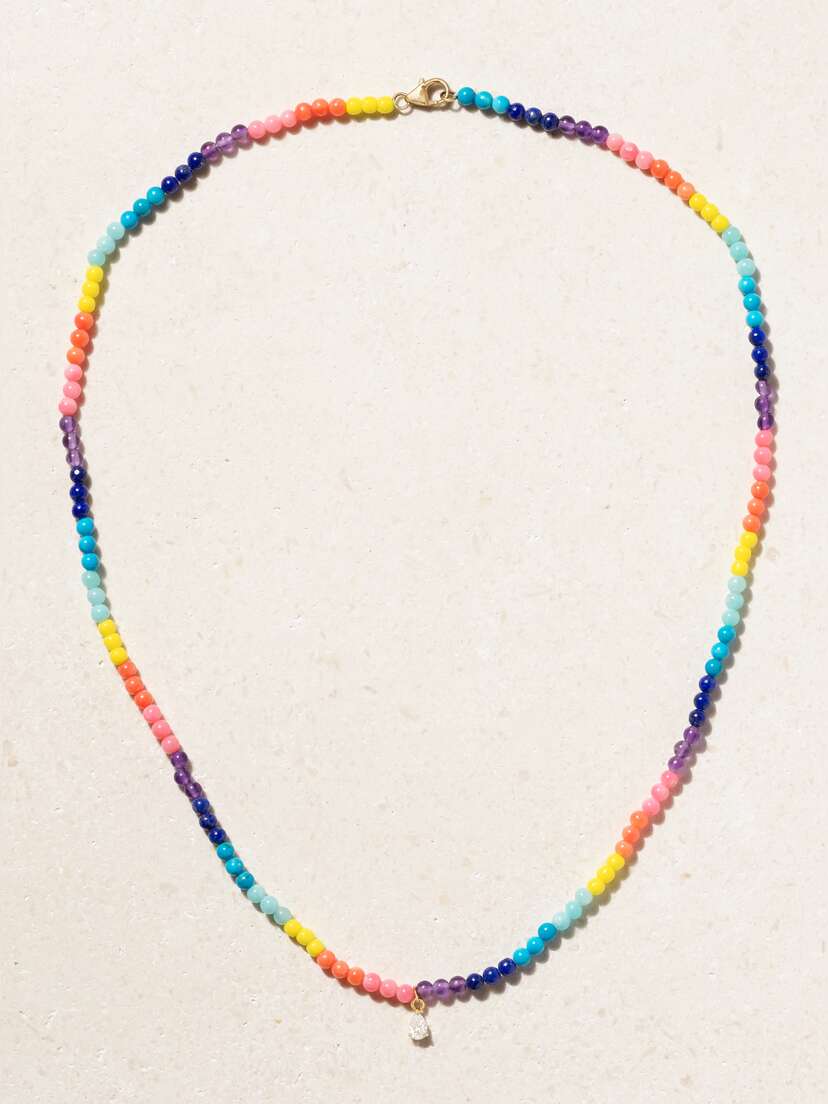 Yvonne Léon 9-karat Gold Multi-stone Necklace