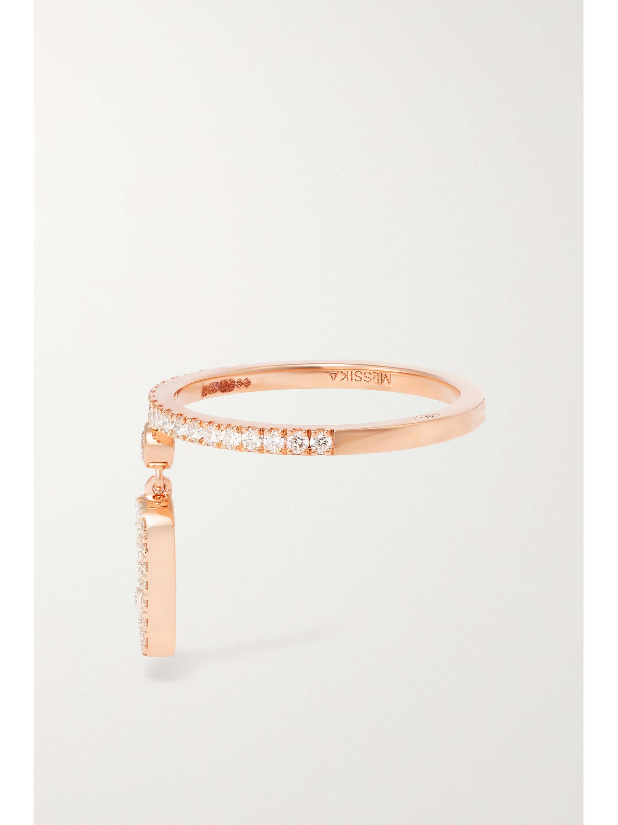 MESSIKA Move Uno Tassel 18-karat white gold diamond ring