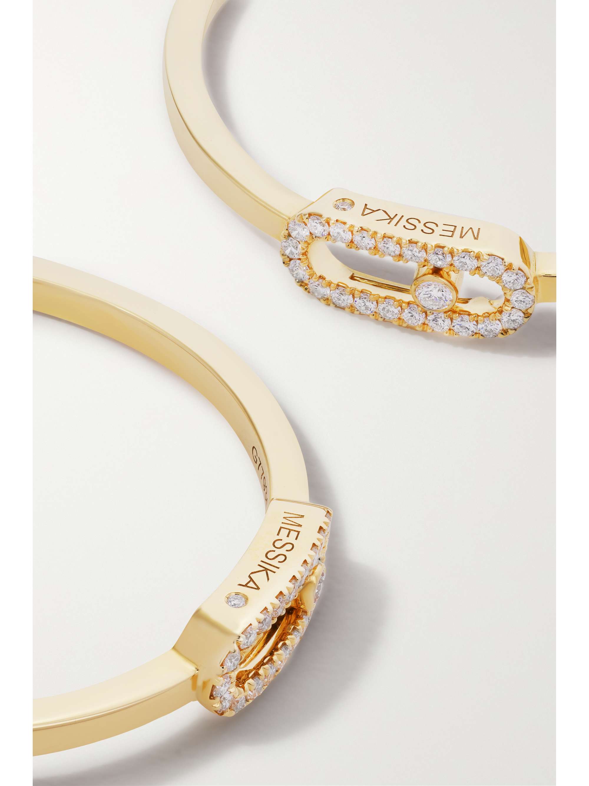 MESSIKA Move Uno 18-karat gold diamond hoop earrings