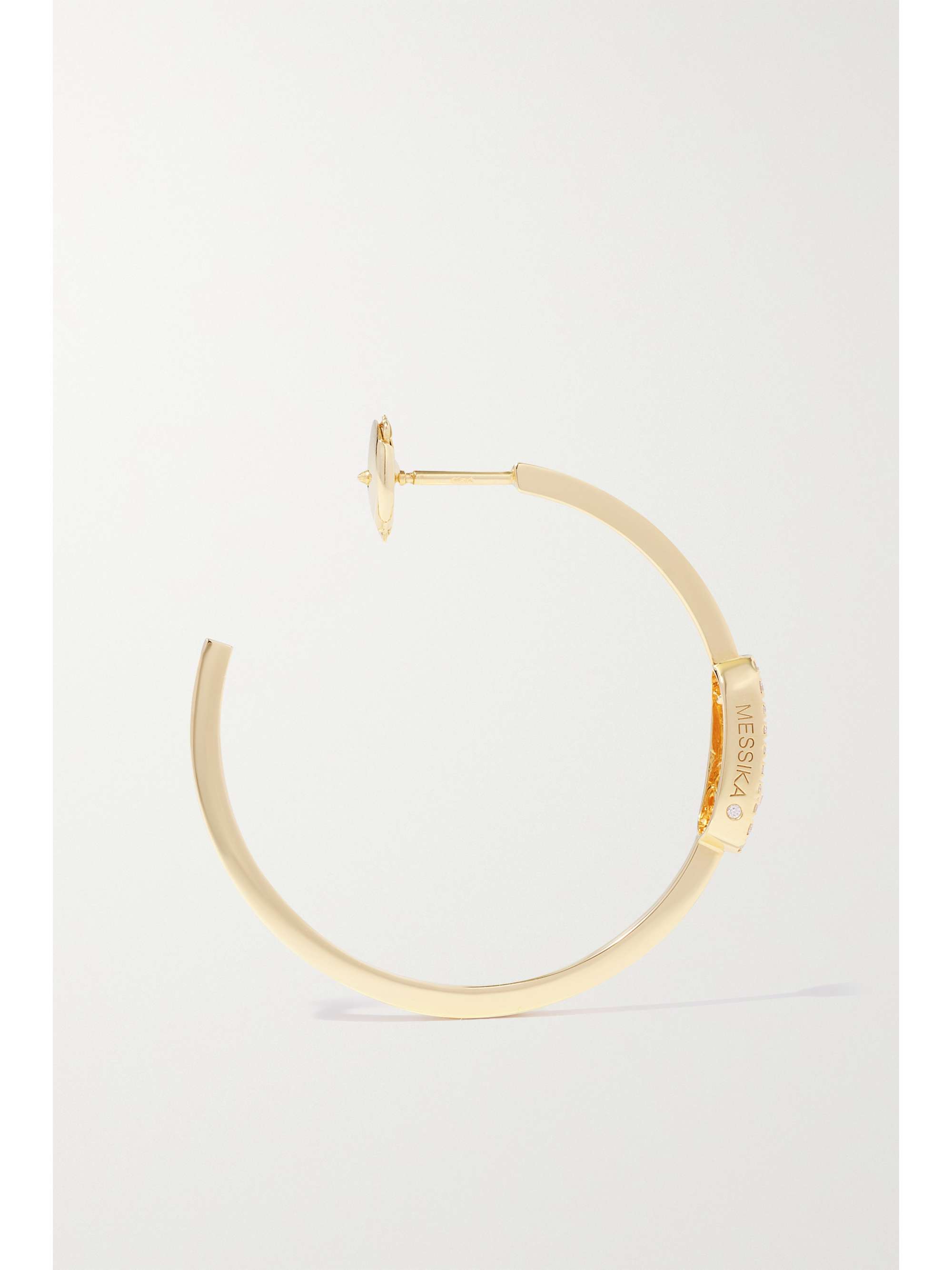 MESSIKA Move Uno 18-karat gold diamond hoop earrings