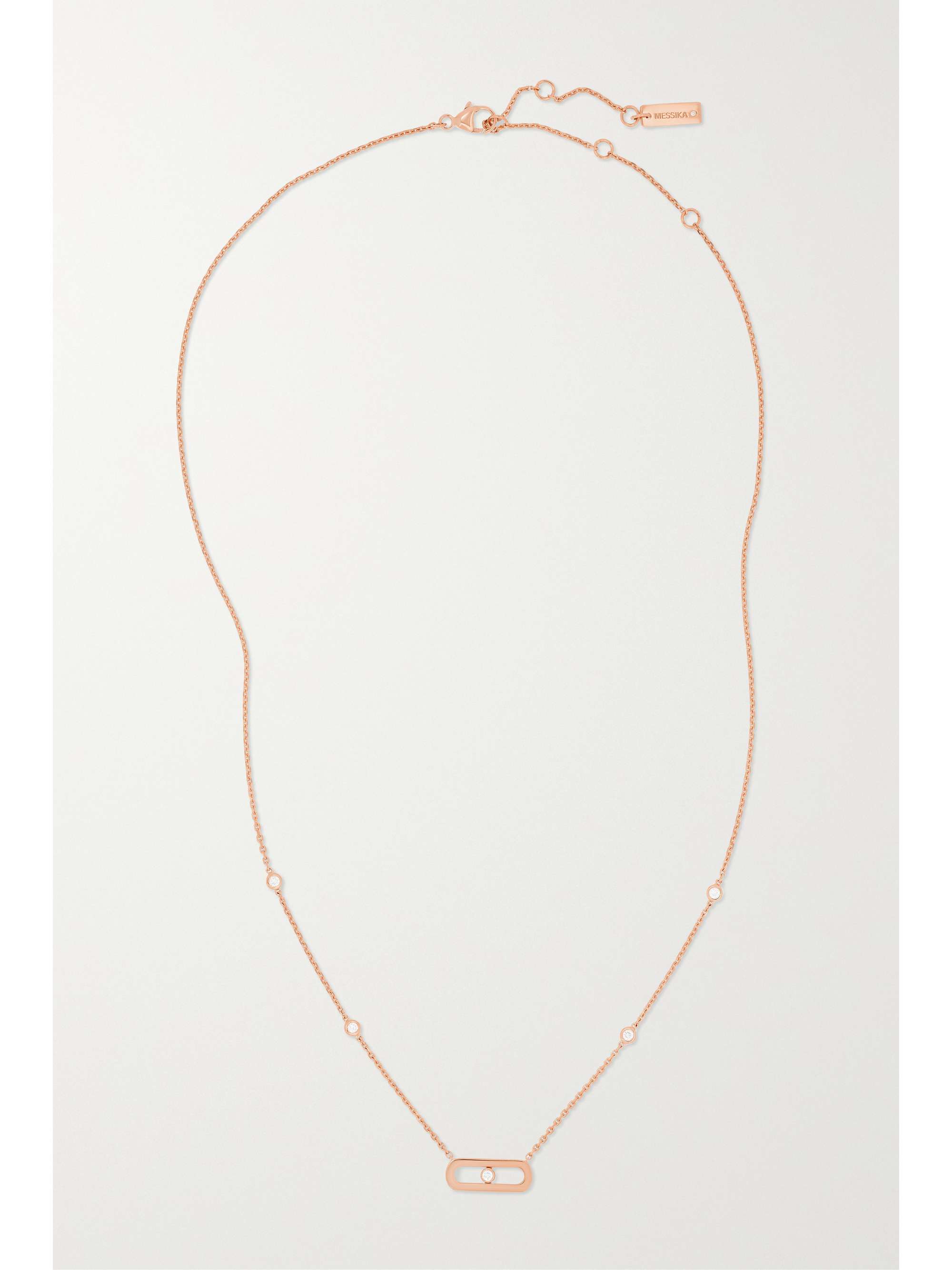 MESSIKA Move Uno 18-karat rose gold diamond necklace