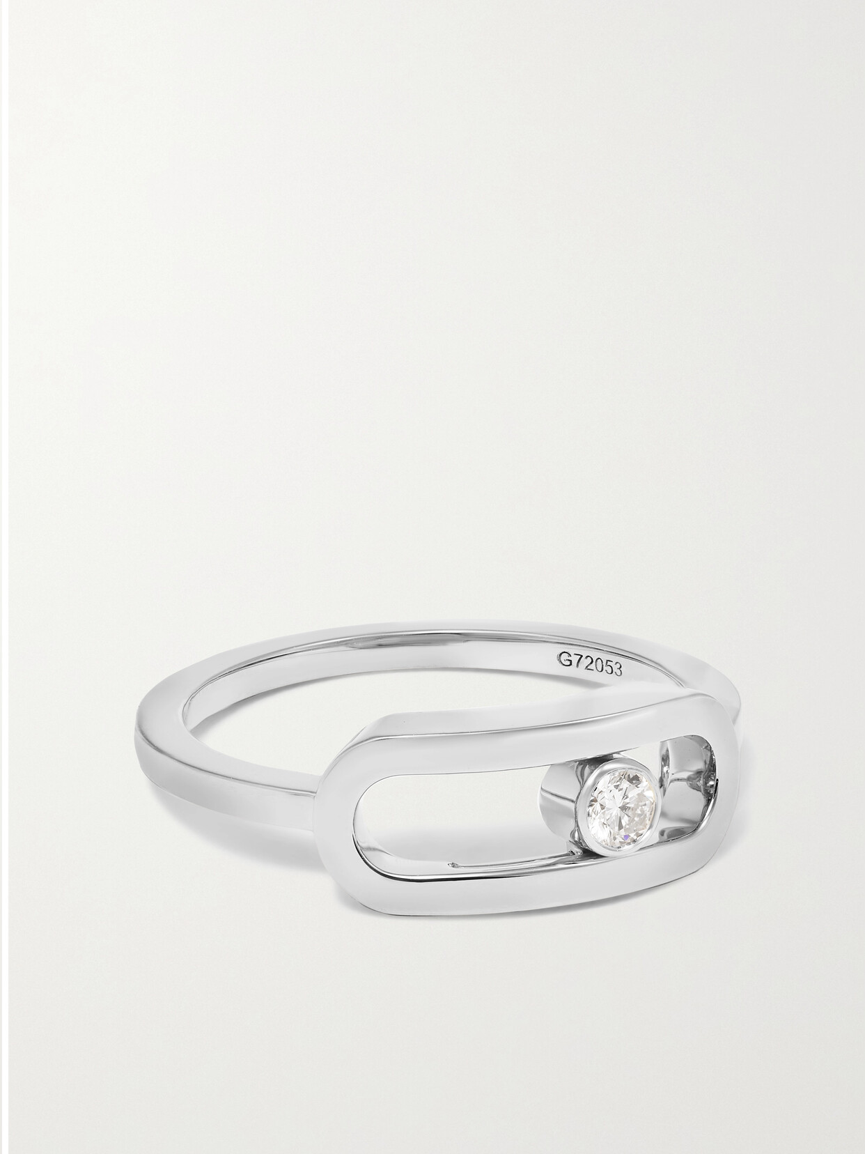 Messika Move Uno 18-karat White Gold Diamond Ring