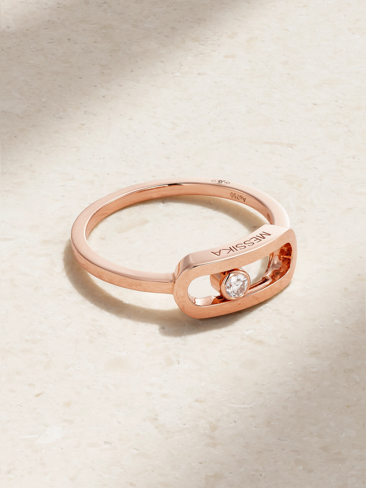 Messika Move Uno 18-karat Rose Gold Diamond Ring