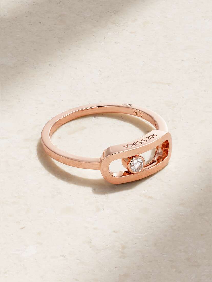 Messika Move Uno 18-karat Rose Gold Diamond Ring