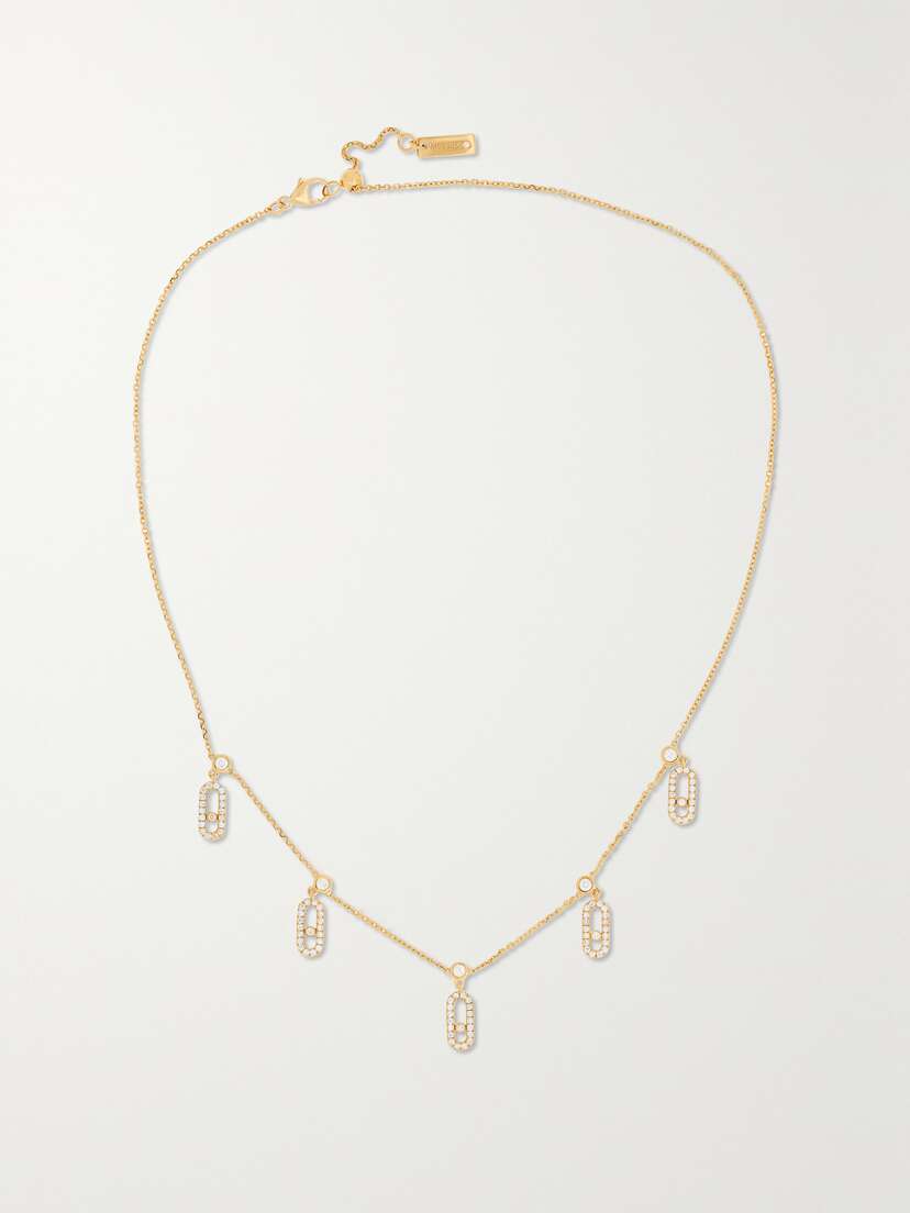 Messika Move Uno Tassel 18-karat Gold Diamond Necklace