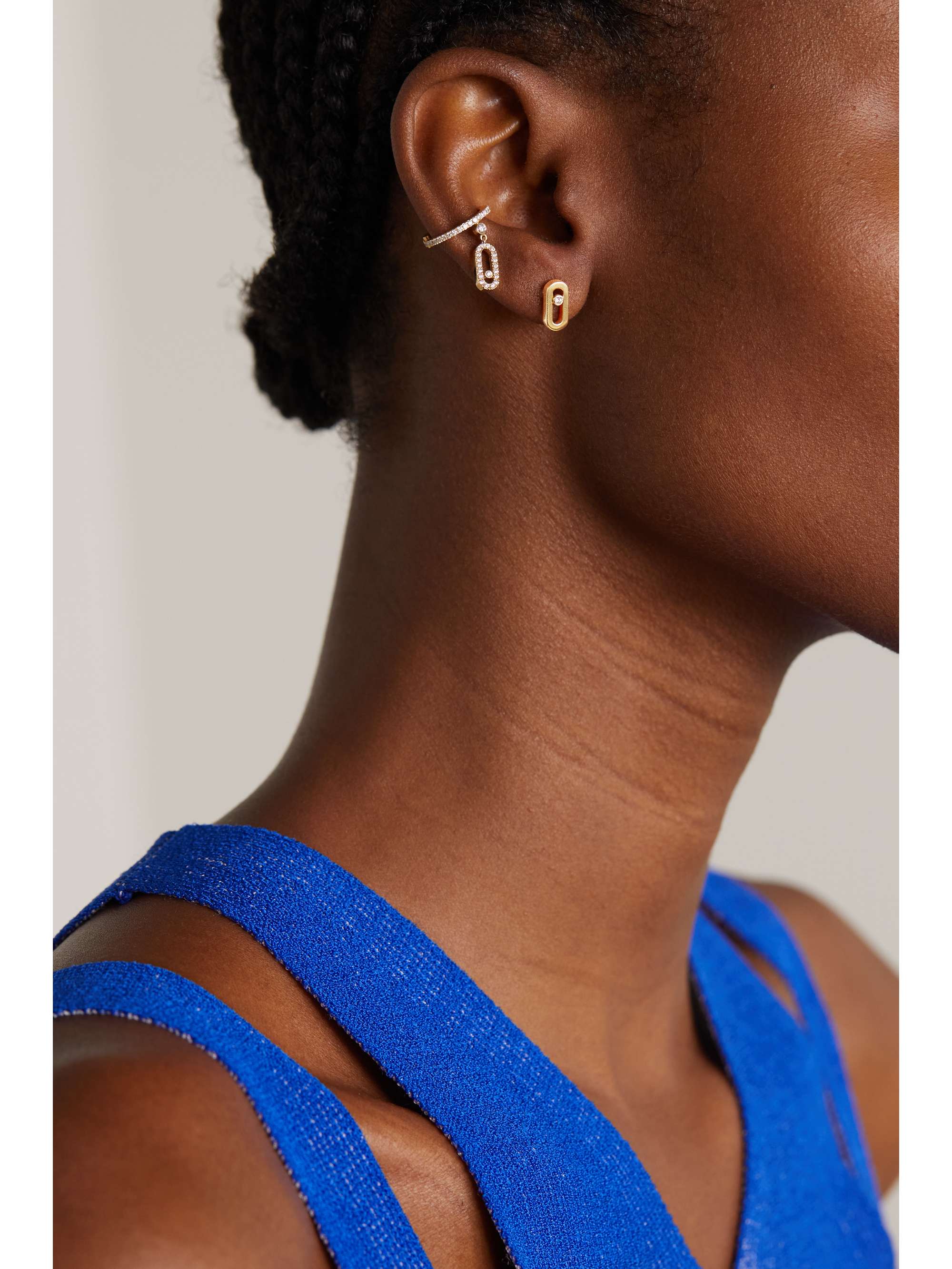 MESSIKA Move Uno 18-karat gold diamond earrings