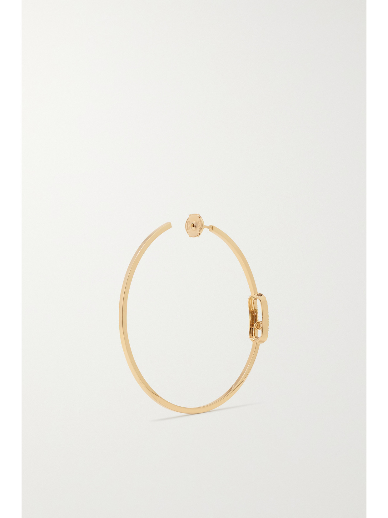 Messika Move Uno Large 18-karat Gold Diamond Hoop Earrings In Gold