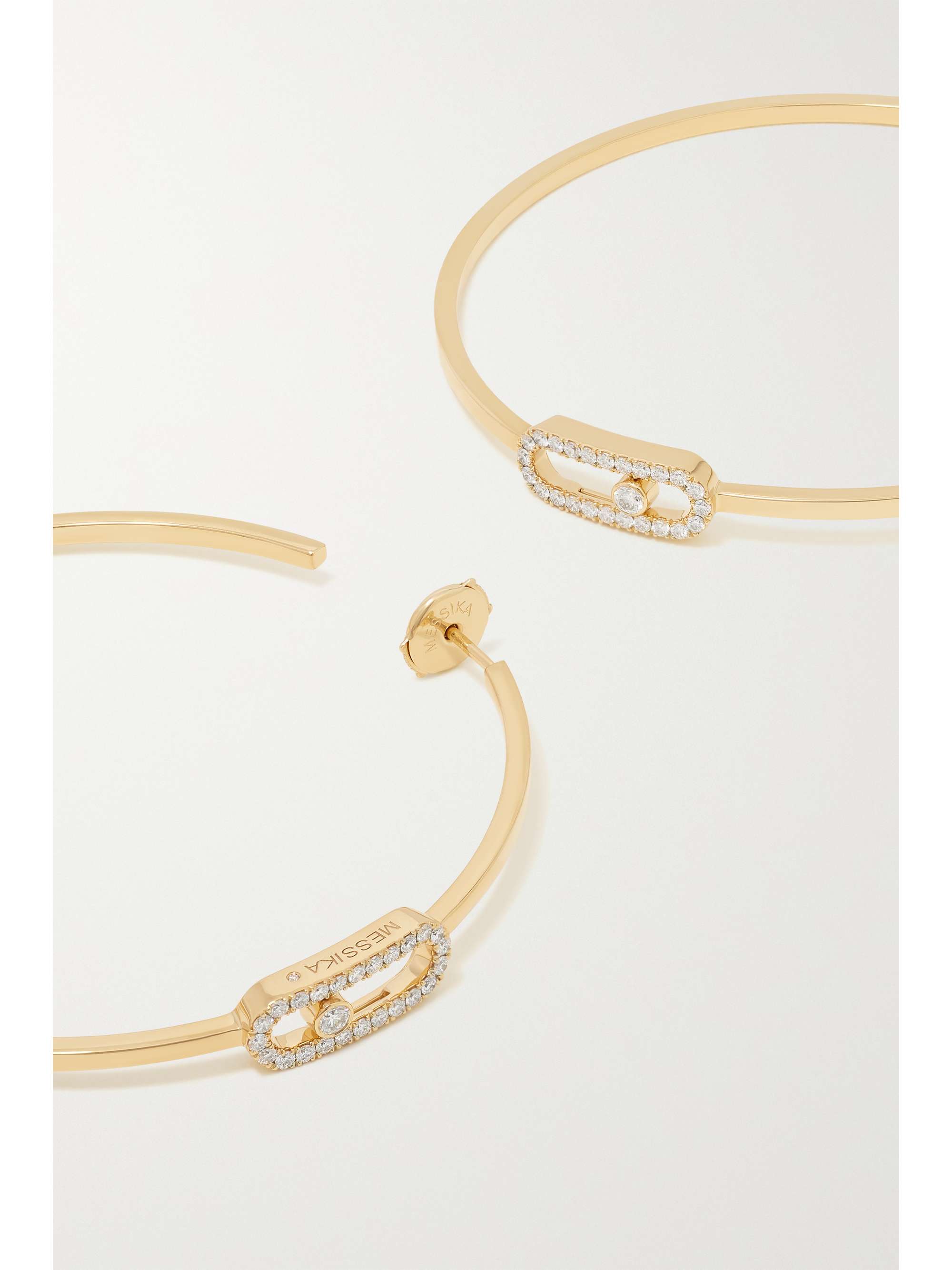 MESSIKA Move Uno Large 18-karat gold diamond hoop earrings