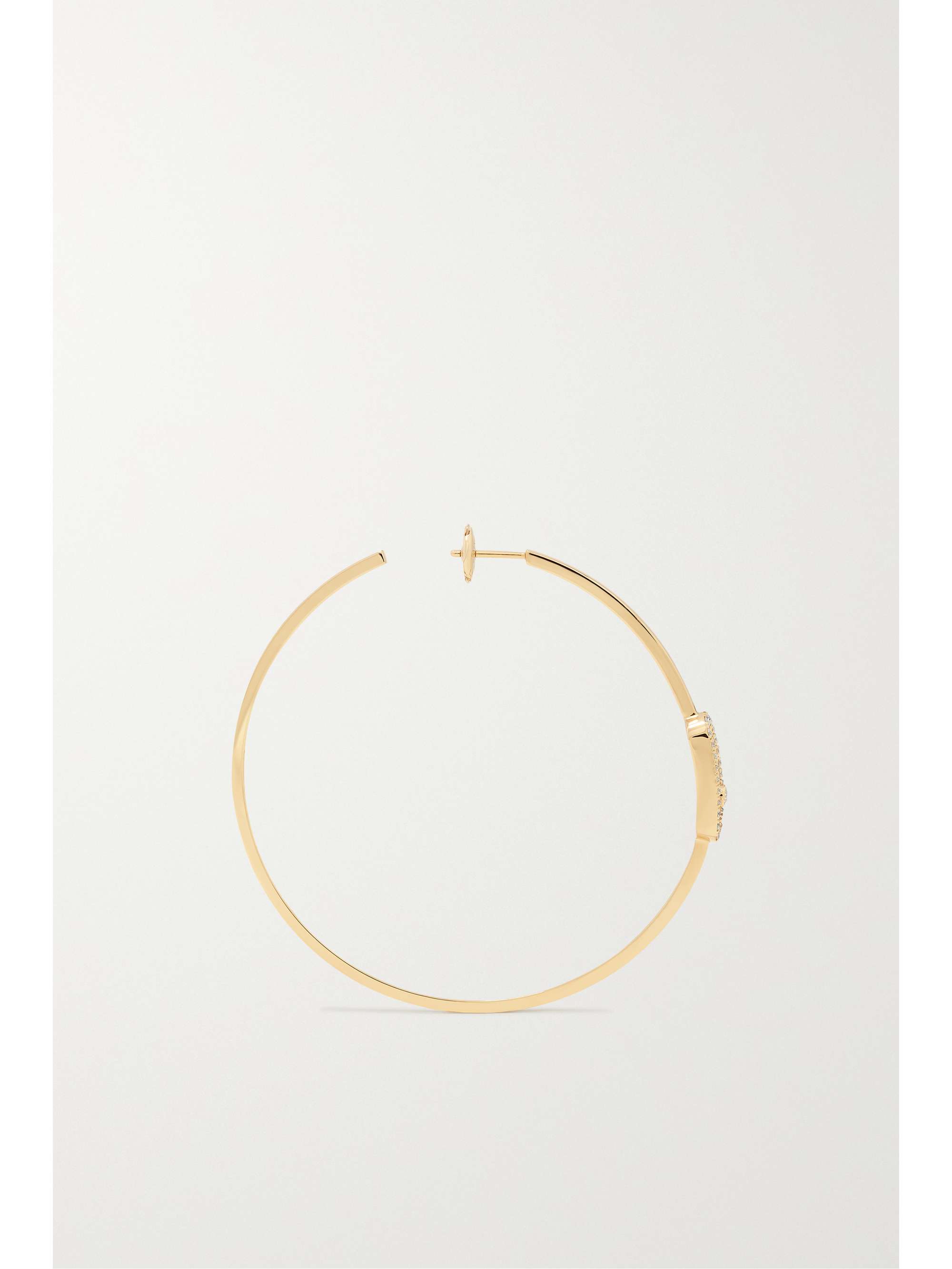 MESSIKA Move Uno Large 18-karat gold diamond hoop earrings